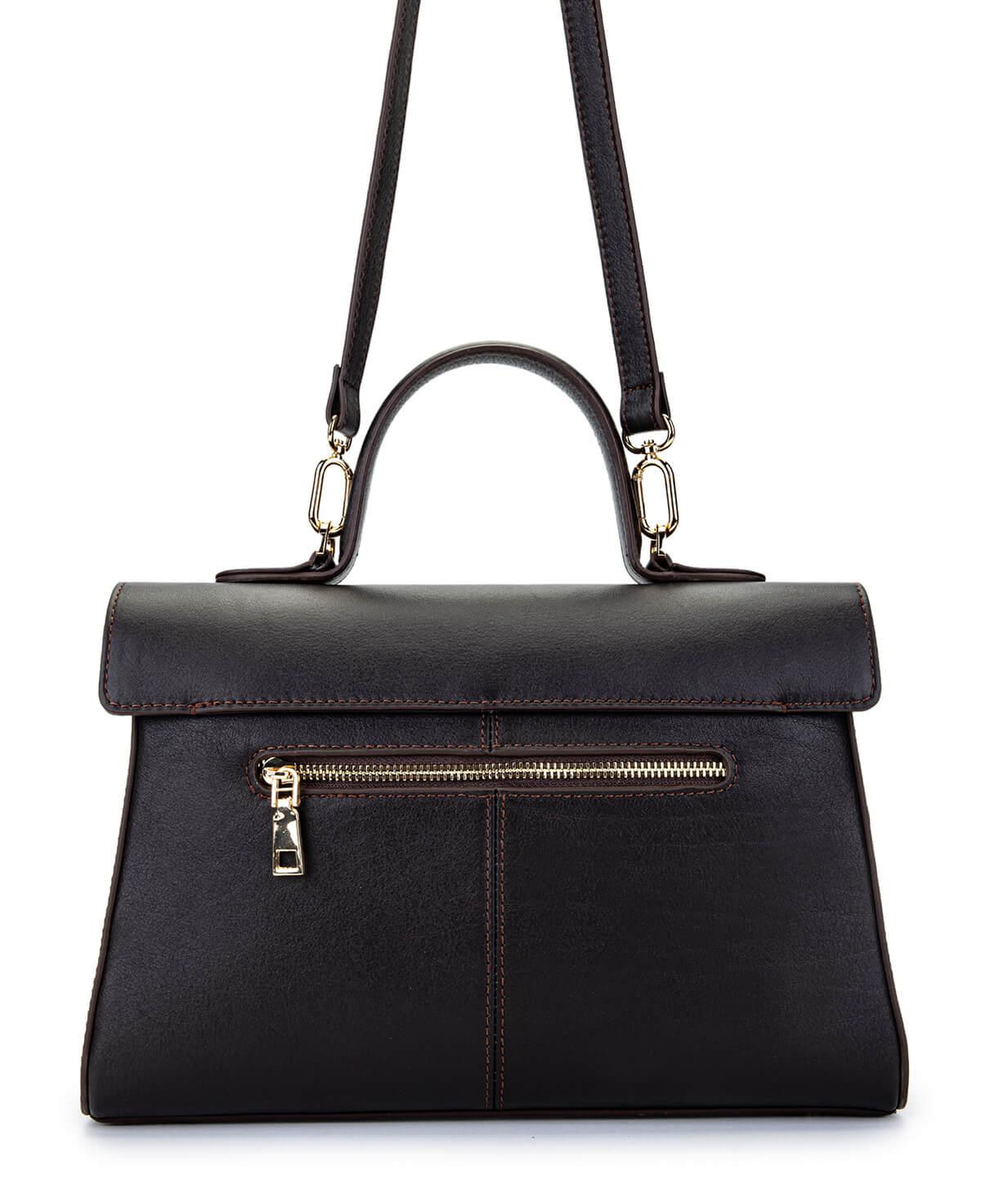 Tamer Tanca Kadın Hakiki Deri Kahverengi El Çantası