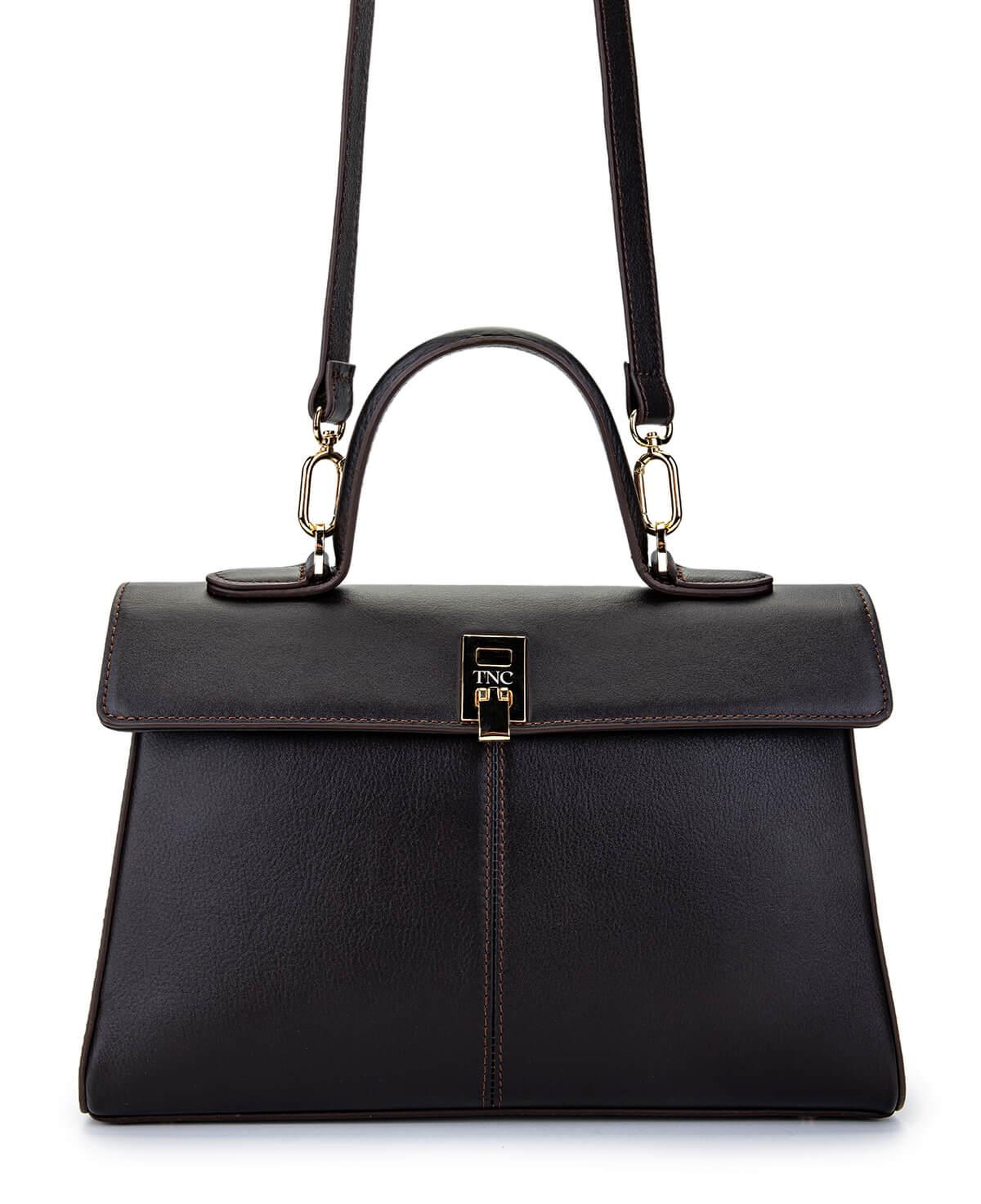 Tamer Tanca Kadın Hakiki Deri Kahverengi El Çantası