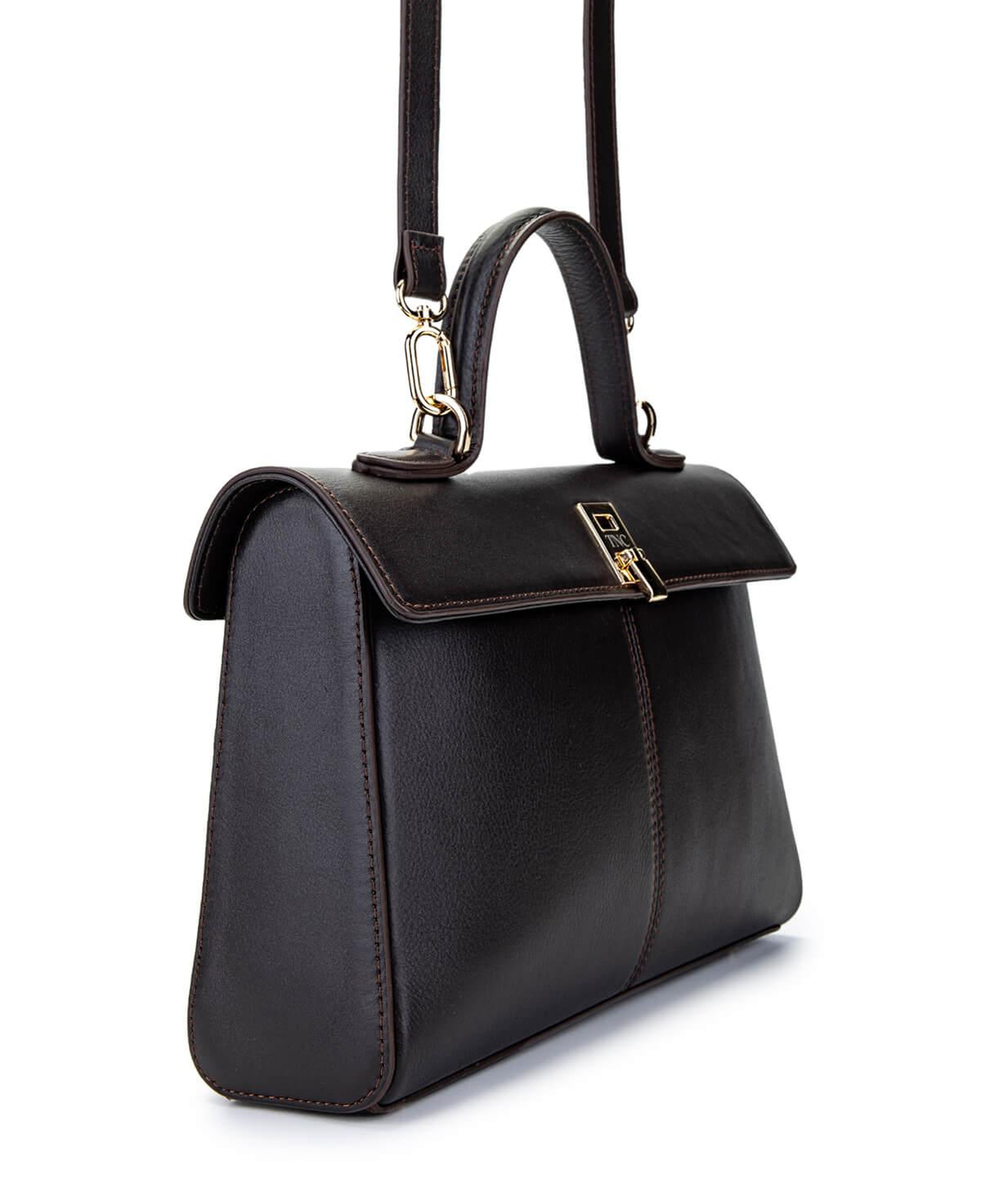 Tamer Tanca Kadın Hakiki Deri Kahverengi El Çantası