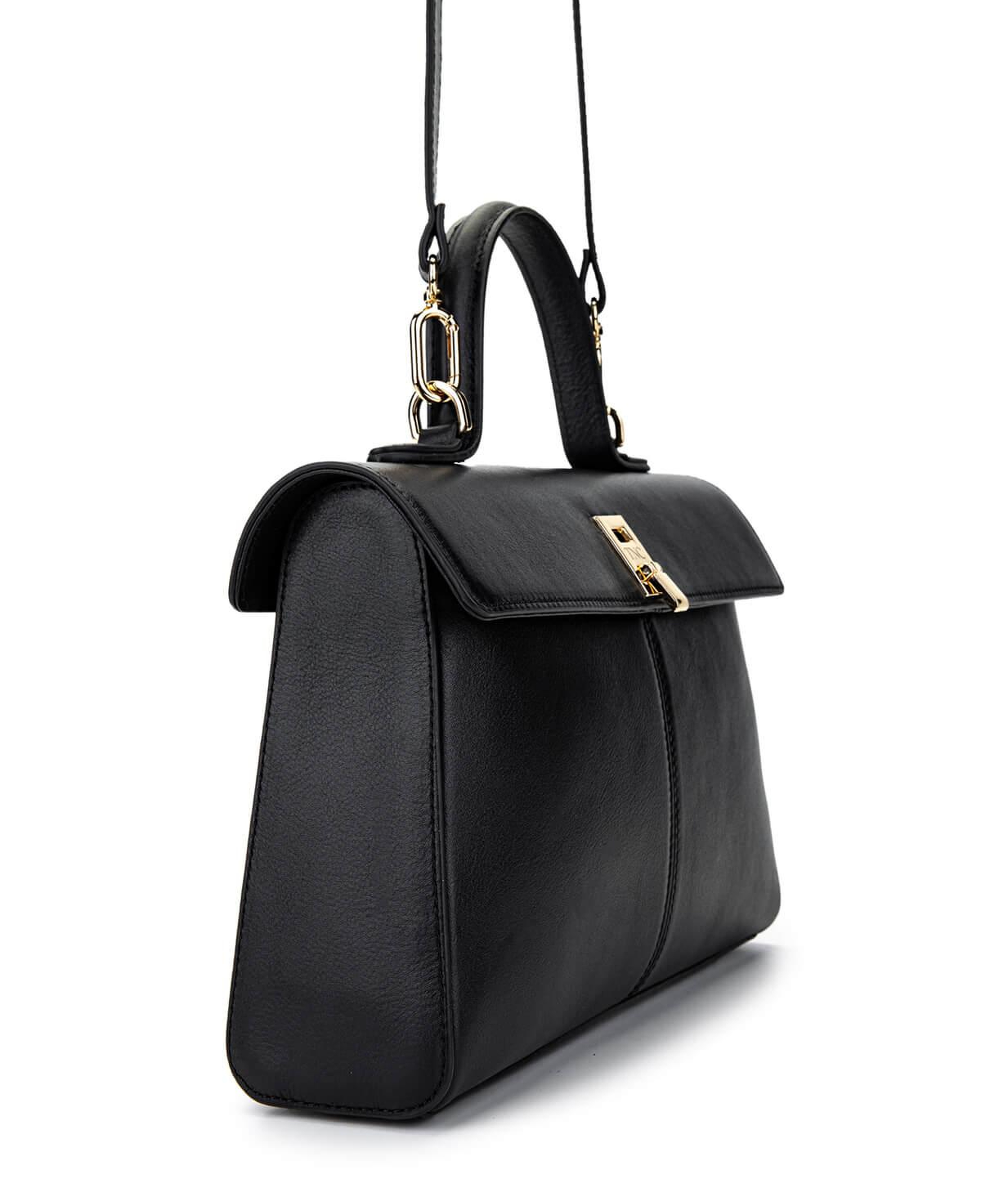 Tamer Tanca Kadın Hakiki Deri Siyah Deri El Çantası