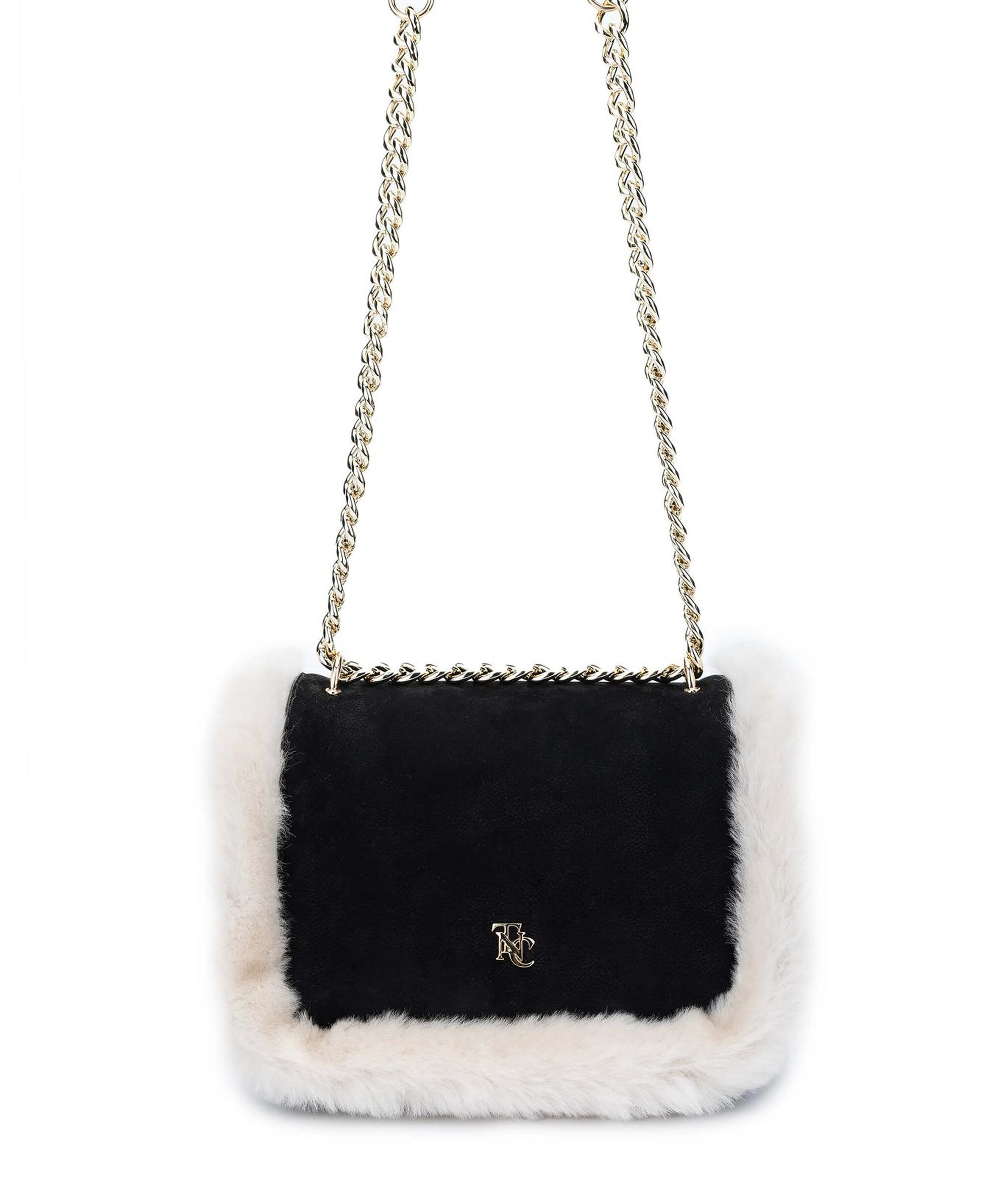 Tamer Tanca Kadın Hakiki Deri Siyah Nubuk Omuz Çanta