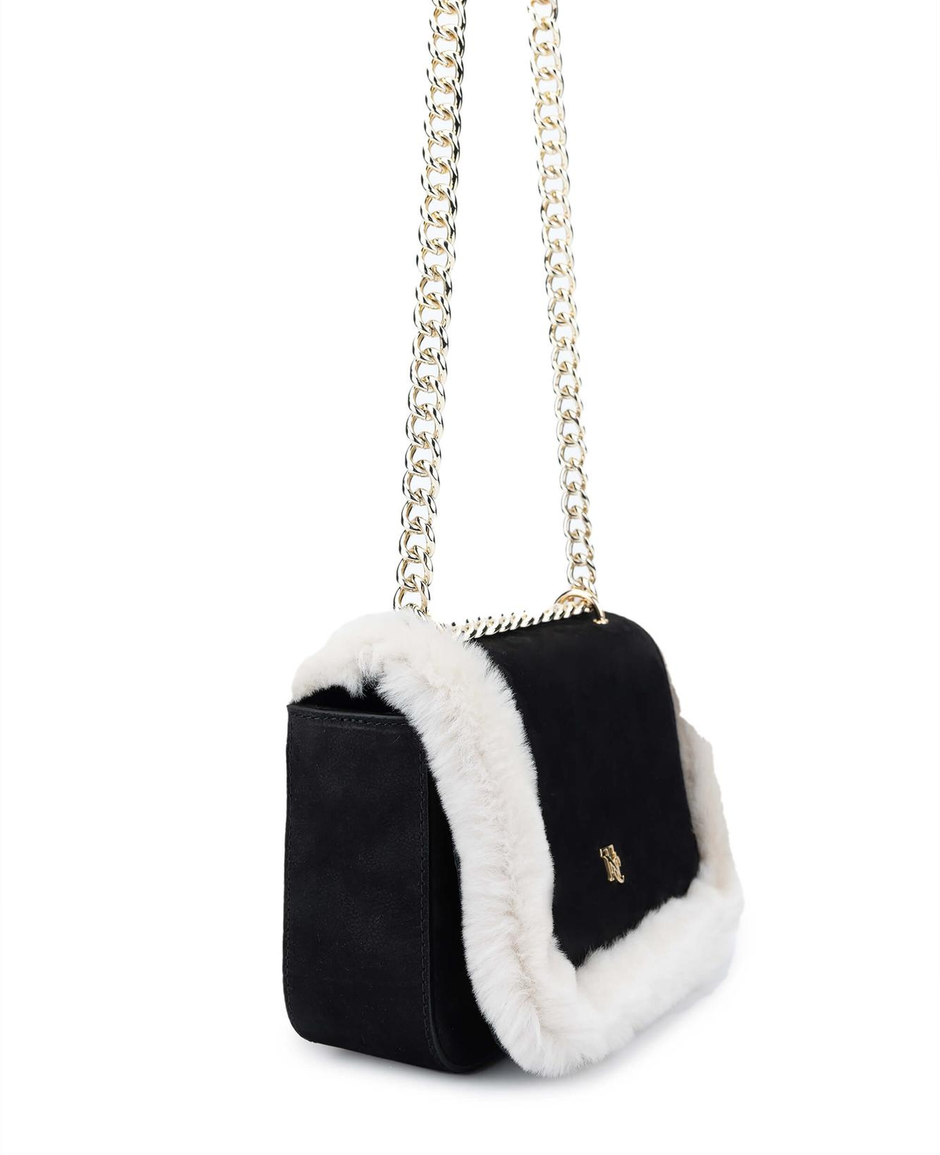 Tamer Tanca Kadın Hakiki Deri Siyah Nubuk Omuz Çanta