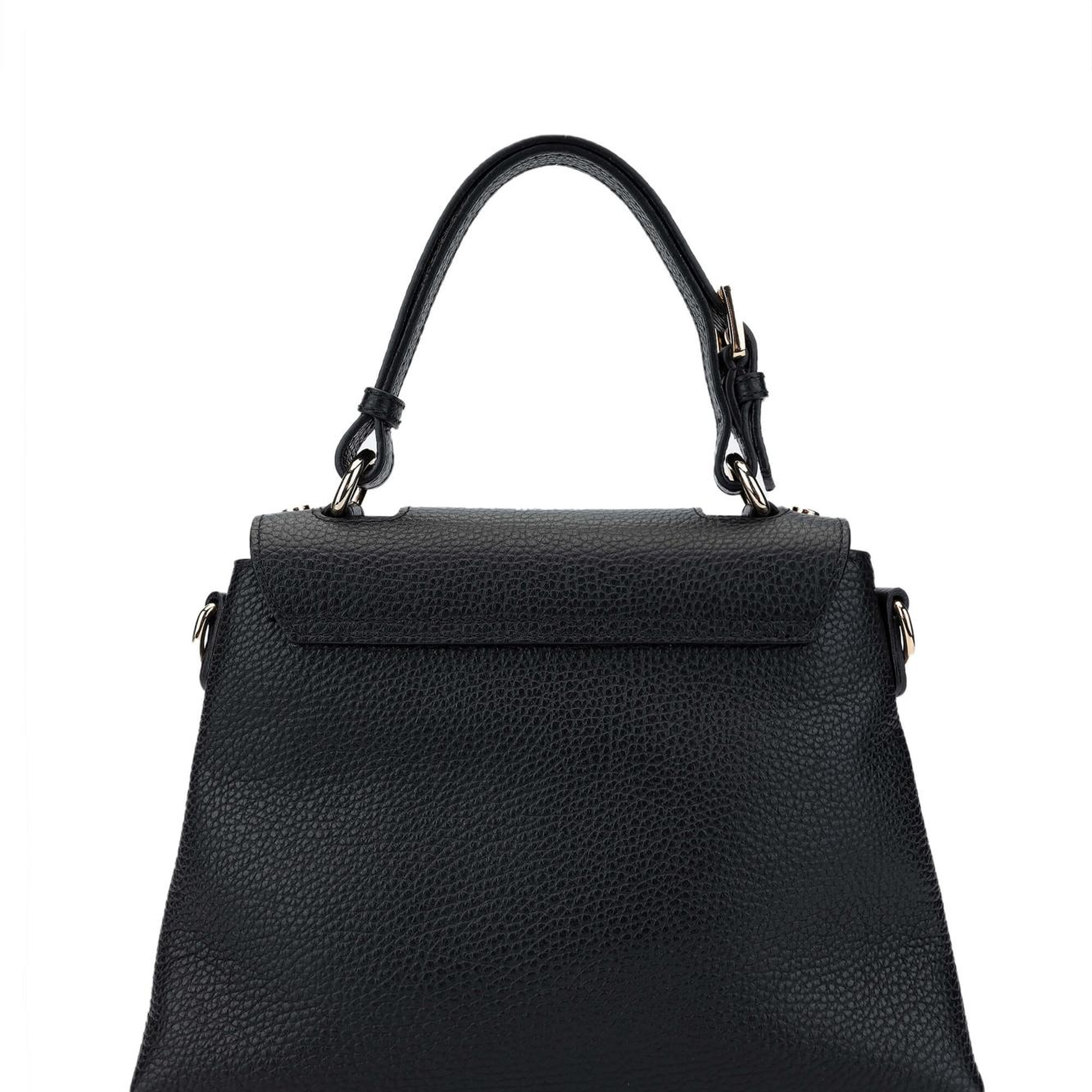 Tamer Tanca Kadın Hakiki Deri Siyah Floter Omuz Çanta