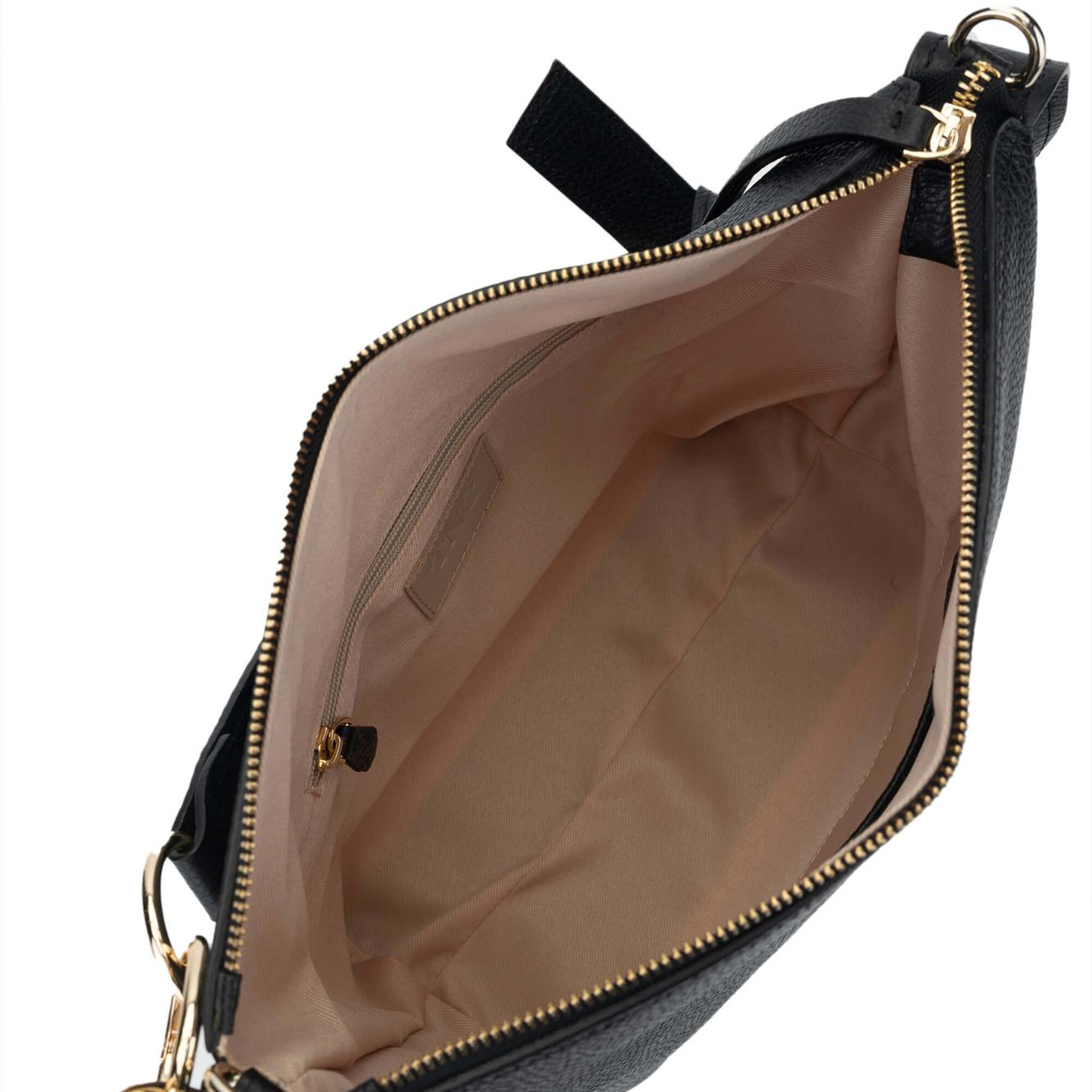 Tamer Tanca Kadın Hakiki Deri Siyah Floter Omuz Çanta