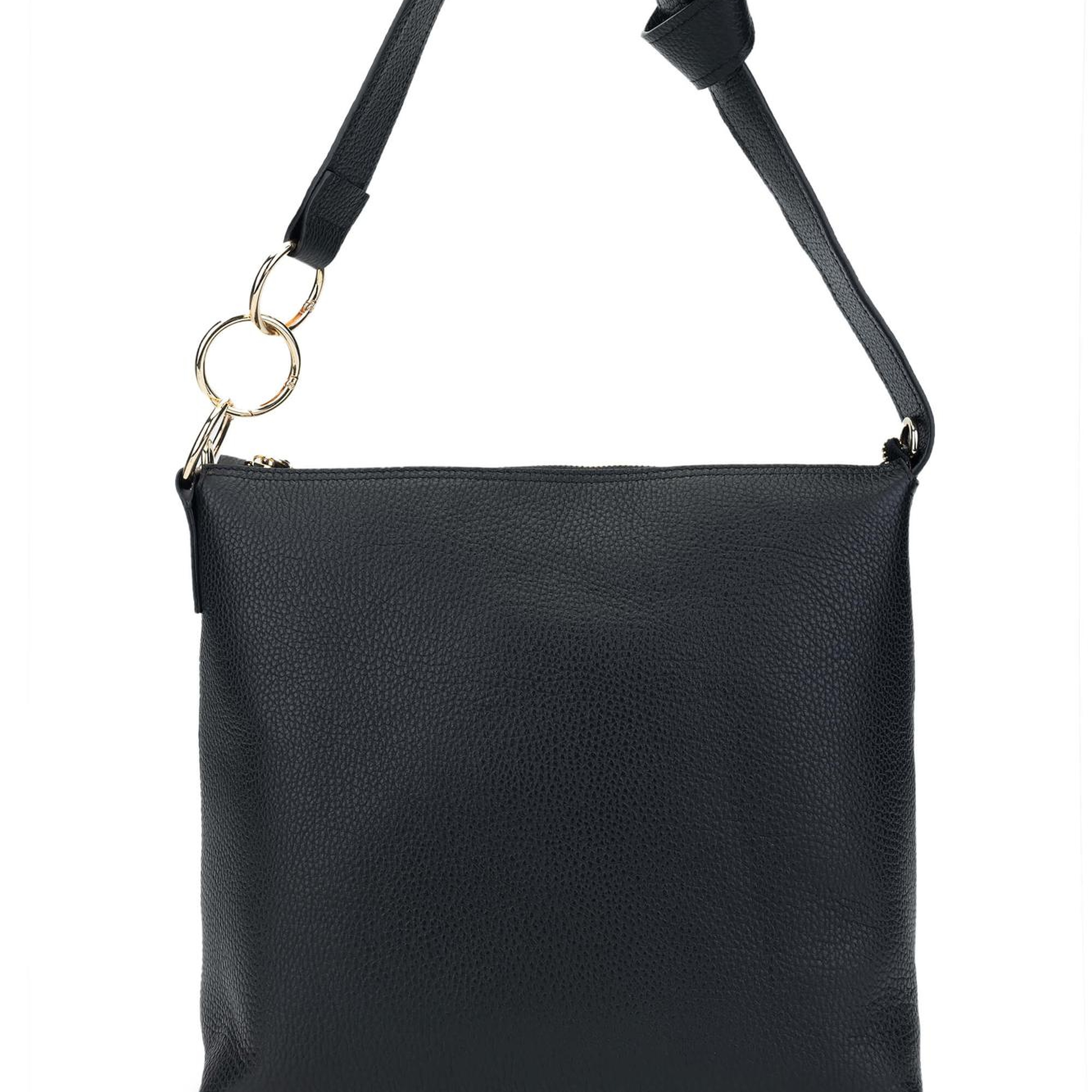 Tamer Tanca Kadın Hakiki Deri Siyah Floter Omuz Çanta