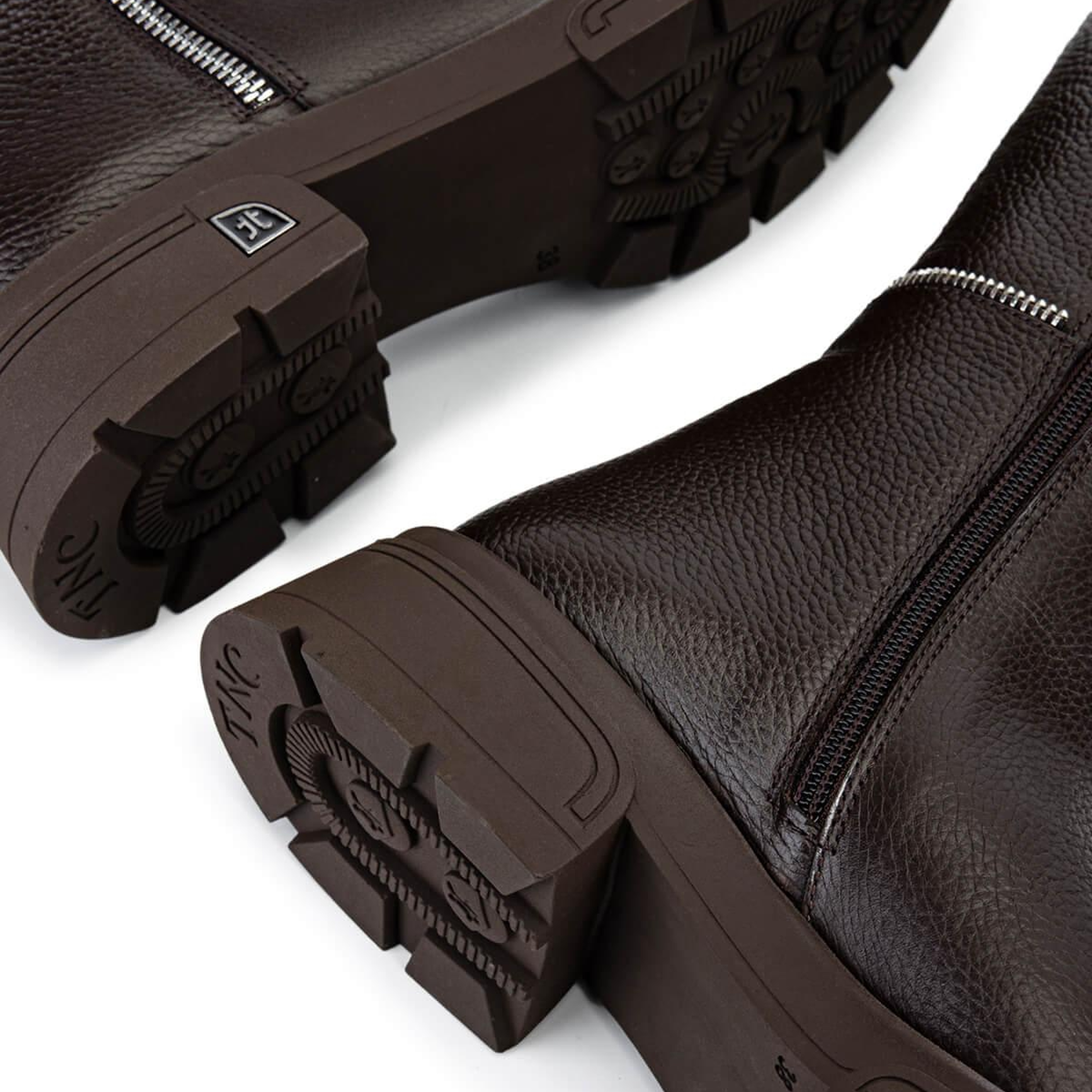 Tamer Tanca Kadın Hakiki Deri Kahverengi Floter Klasik Çizme