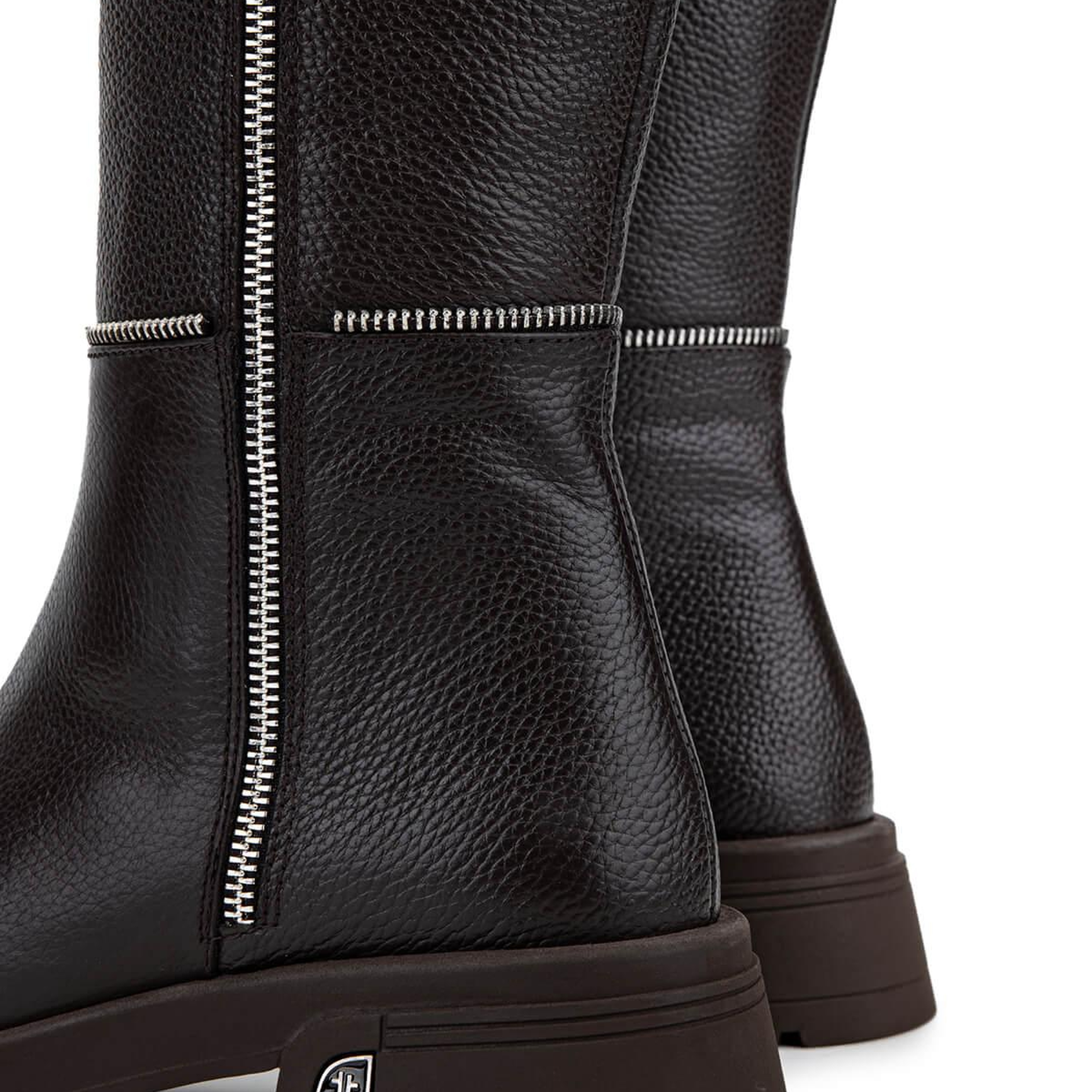 Tamer Tanca Kadın Hakiki Deri Kahverengi Floter Klasik Çizme