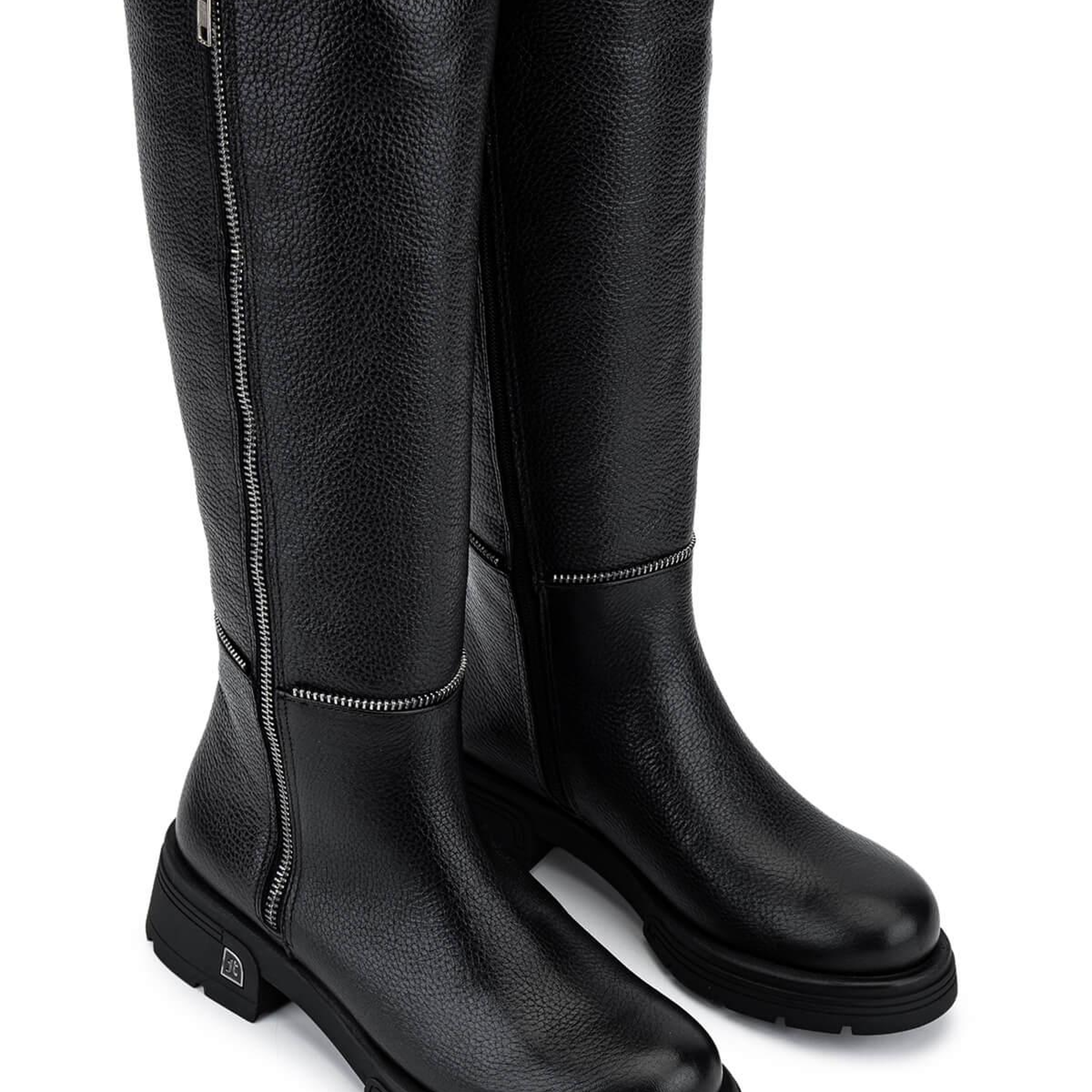 Tamer Tanca Kadın Hakiki Deri Siyah Floter Klasik Çizme