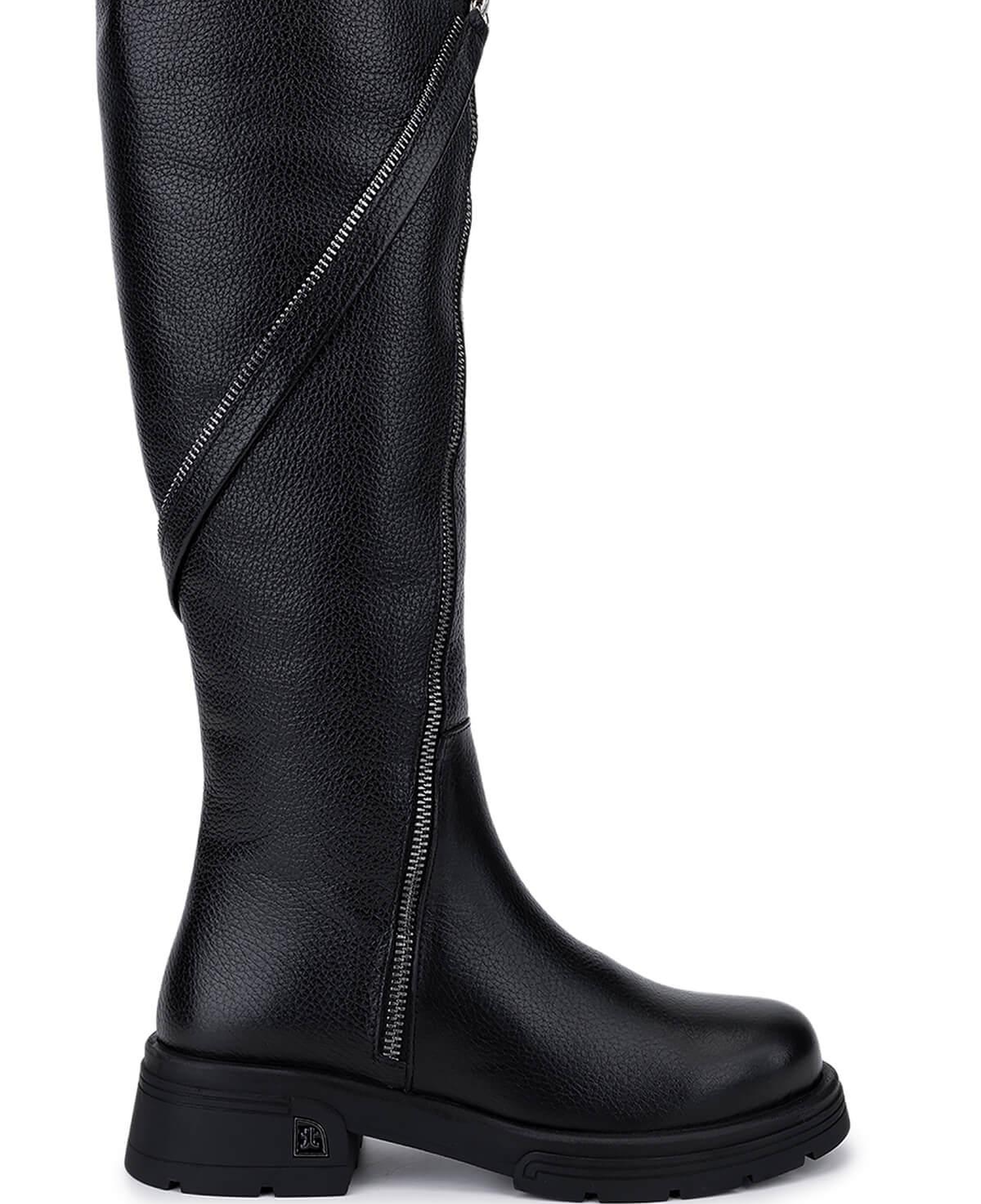 Tamer Tanca Kadın Hakiki Deri Siyah Floter Klasik Çizme