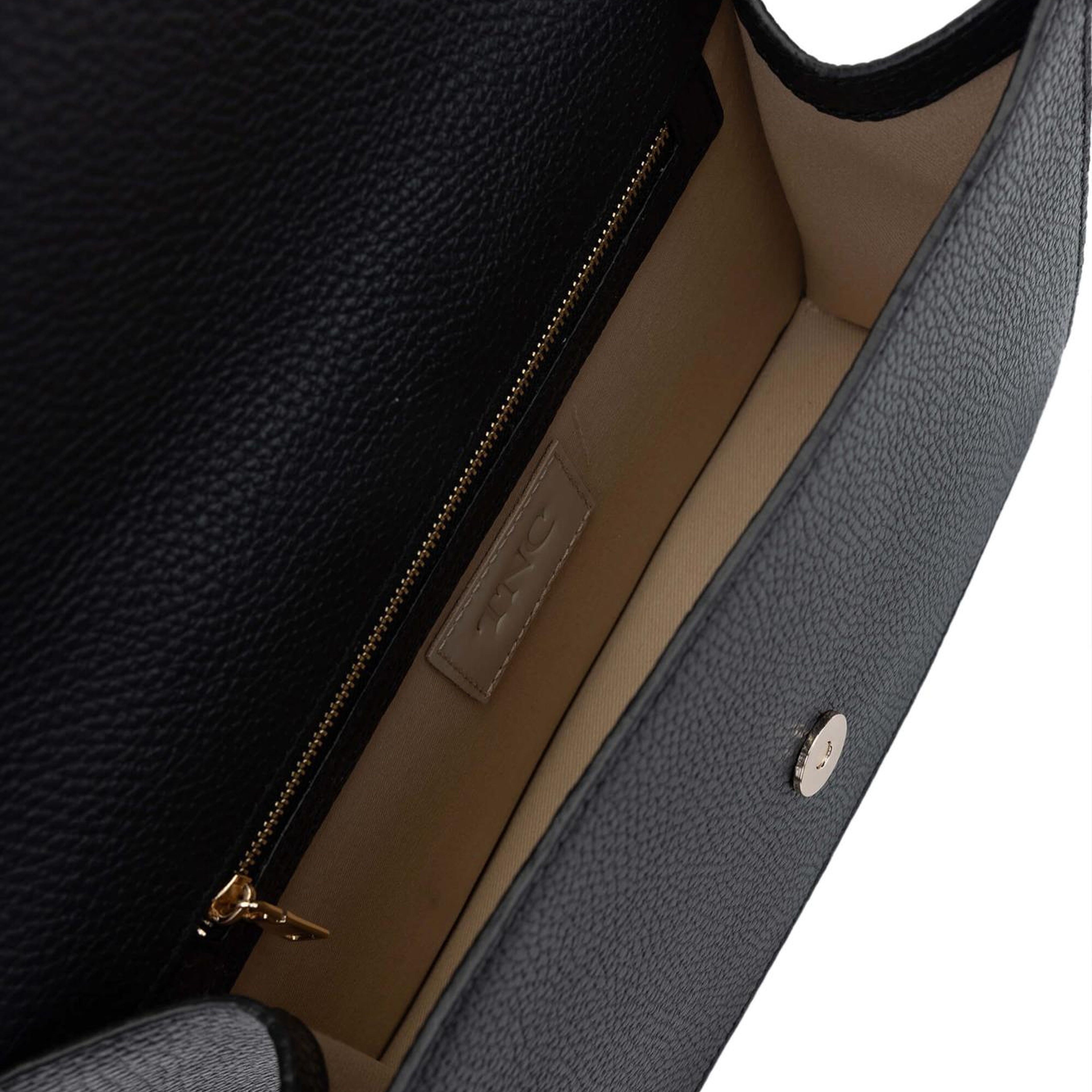 Tamer Tanca Kadın Hakiki Deri Siyah Floter Omuz Çanta