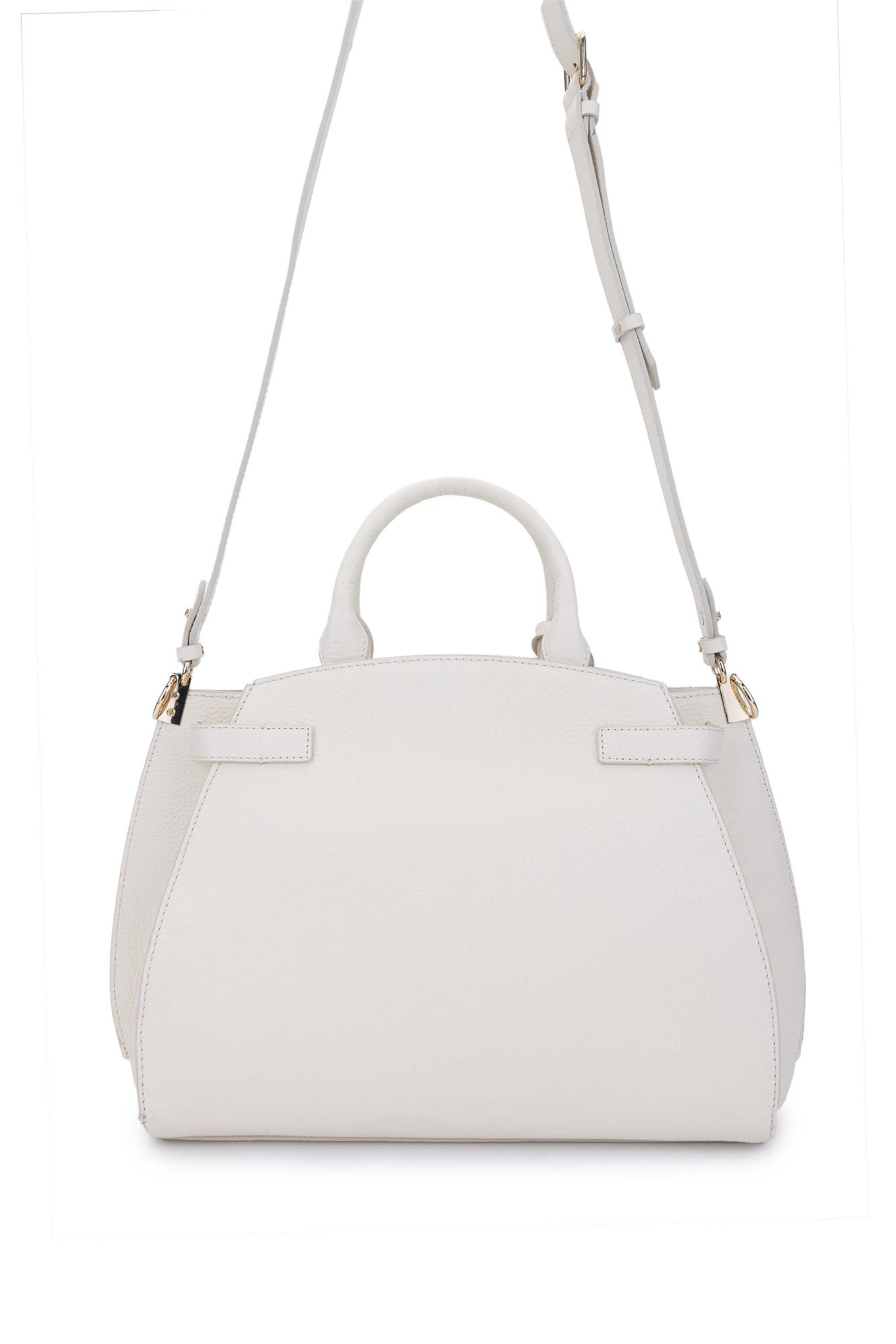 Tamer Tanca Kadın Hakiki Deri Bej El Çantası