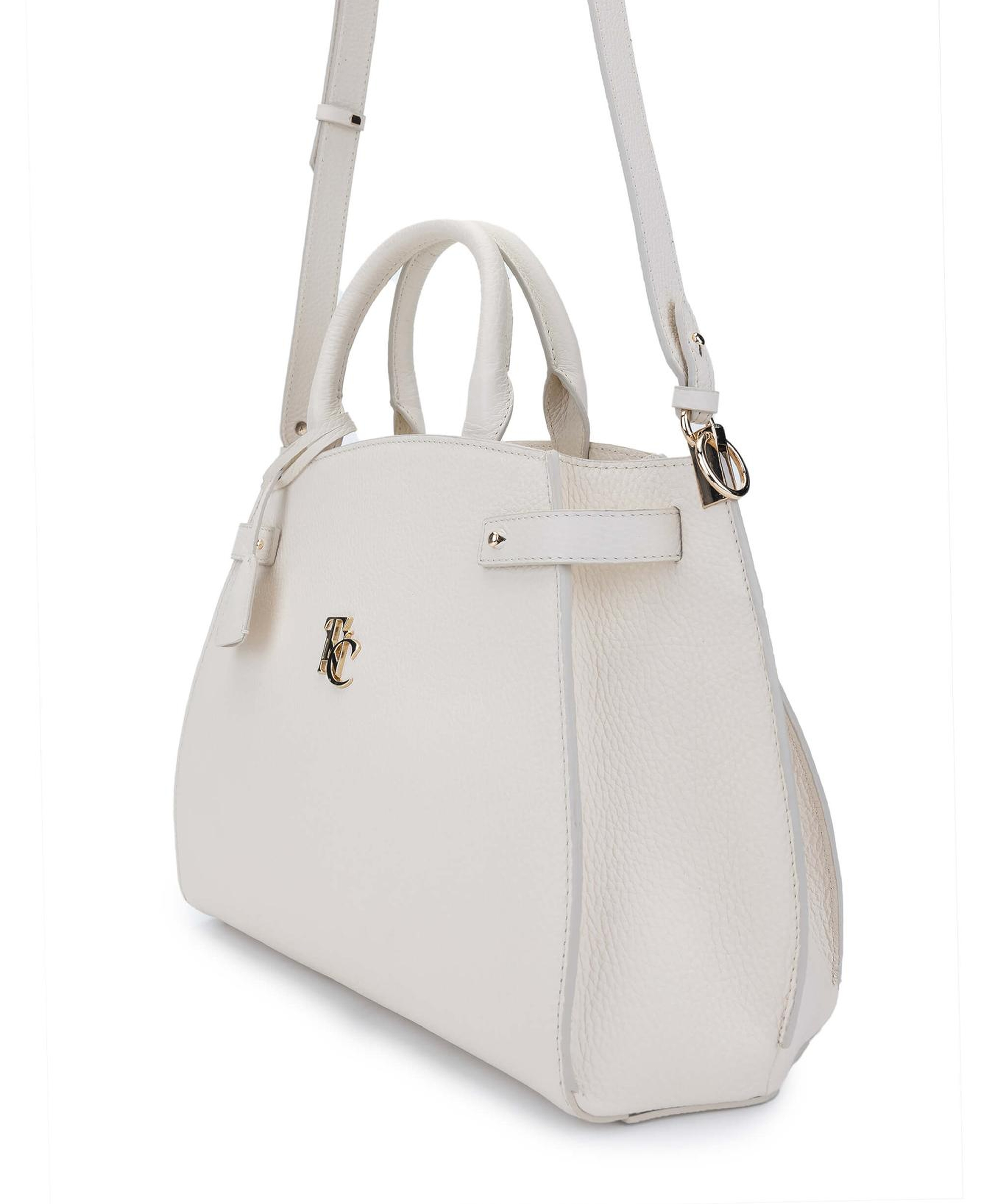 Tamer Tanca Kadın Hakiki Deri Bej El Çantası