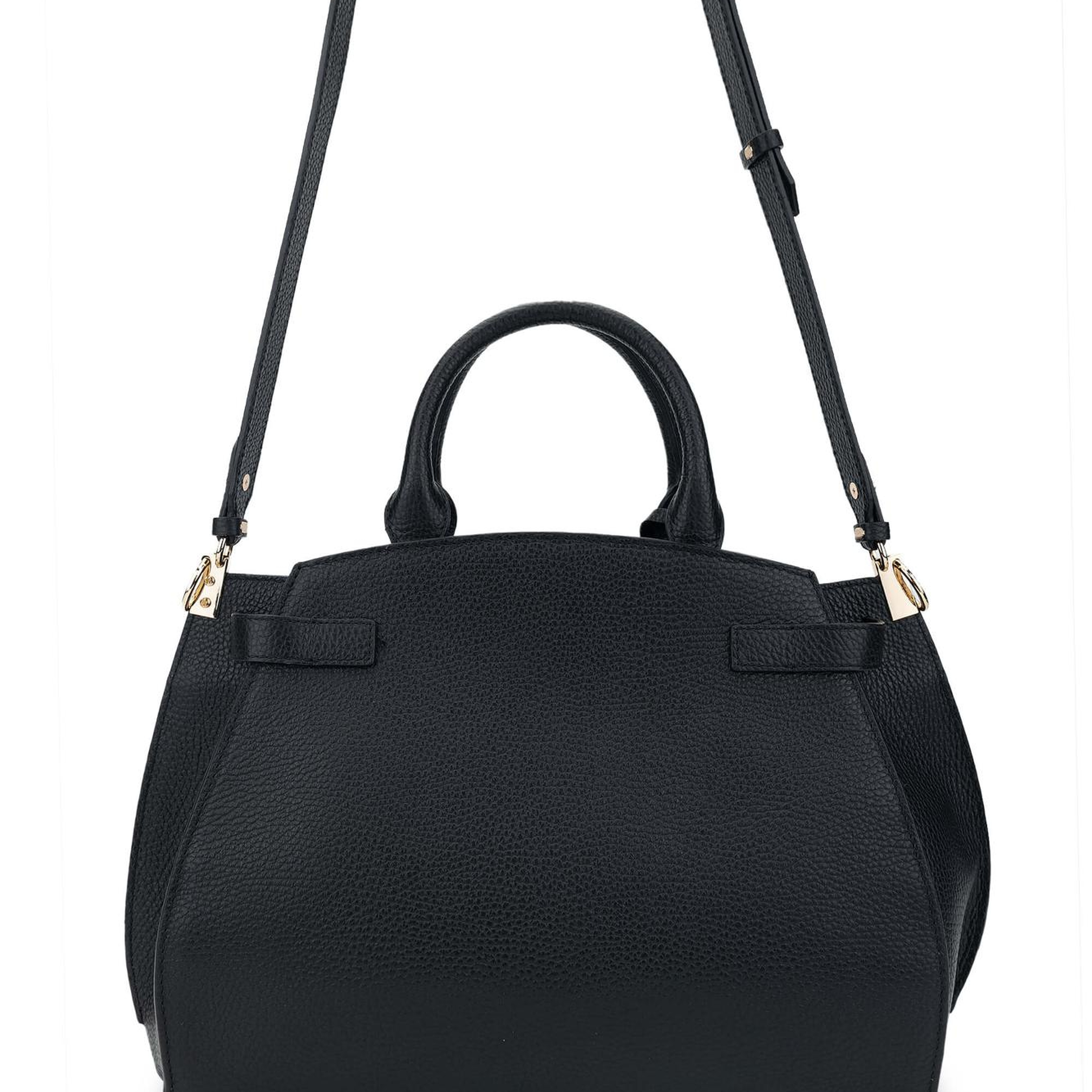 Tamer Tanca Kadın Hakiki Deri Siyah El Çantası