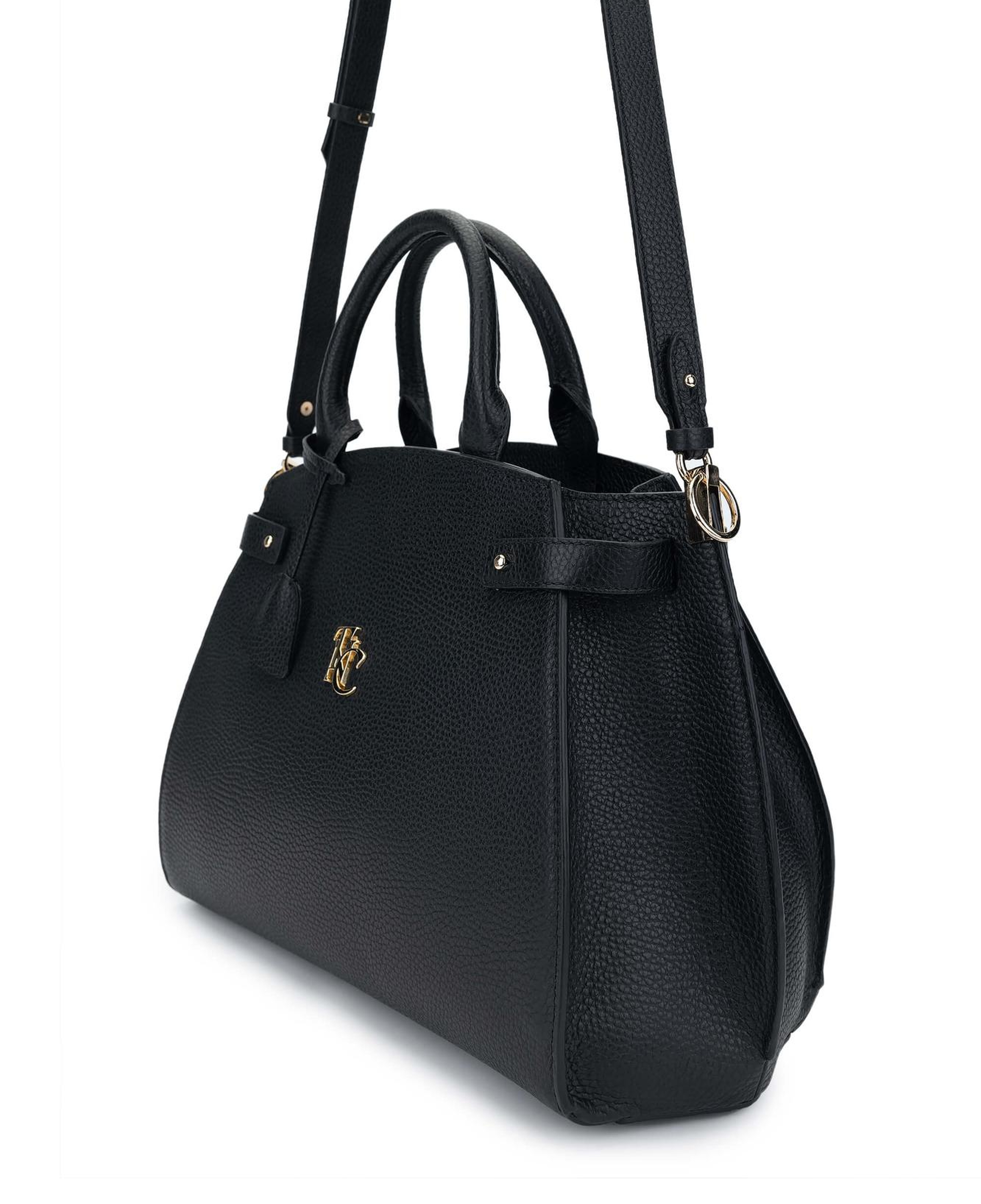 Tamer Tanca Kadın Hakiki Deri Siyah El Çantası