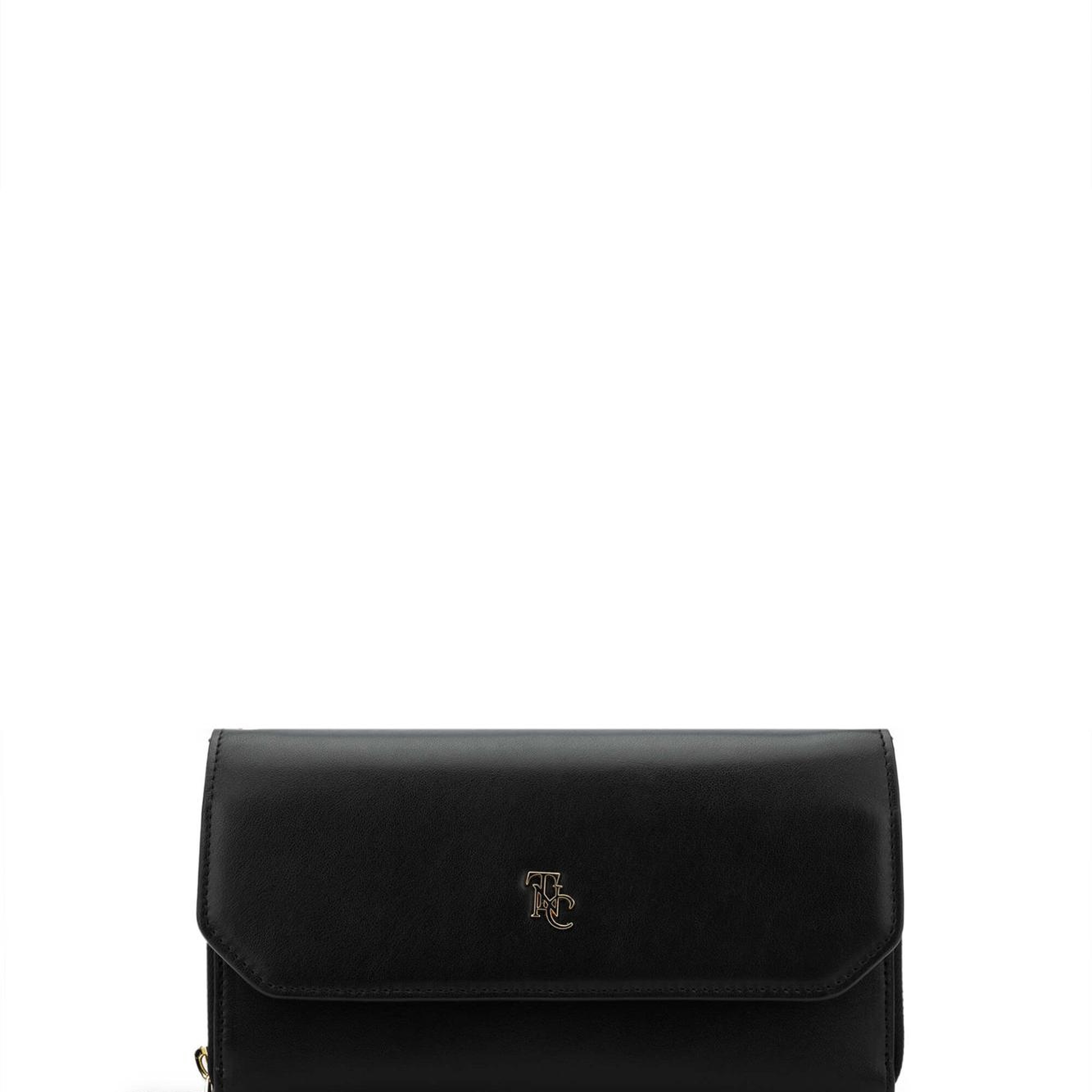 Tamer Tanca Kadın Hakiki Deri Siyah Deri Omuz Çanta