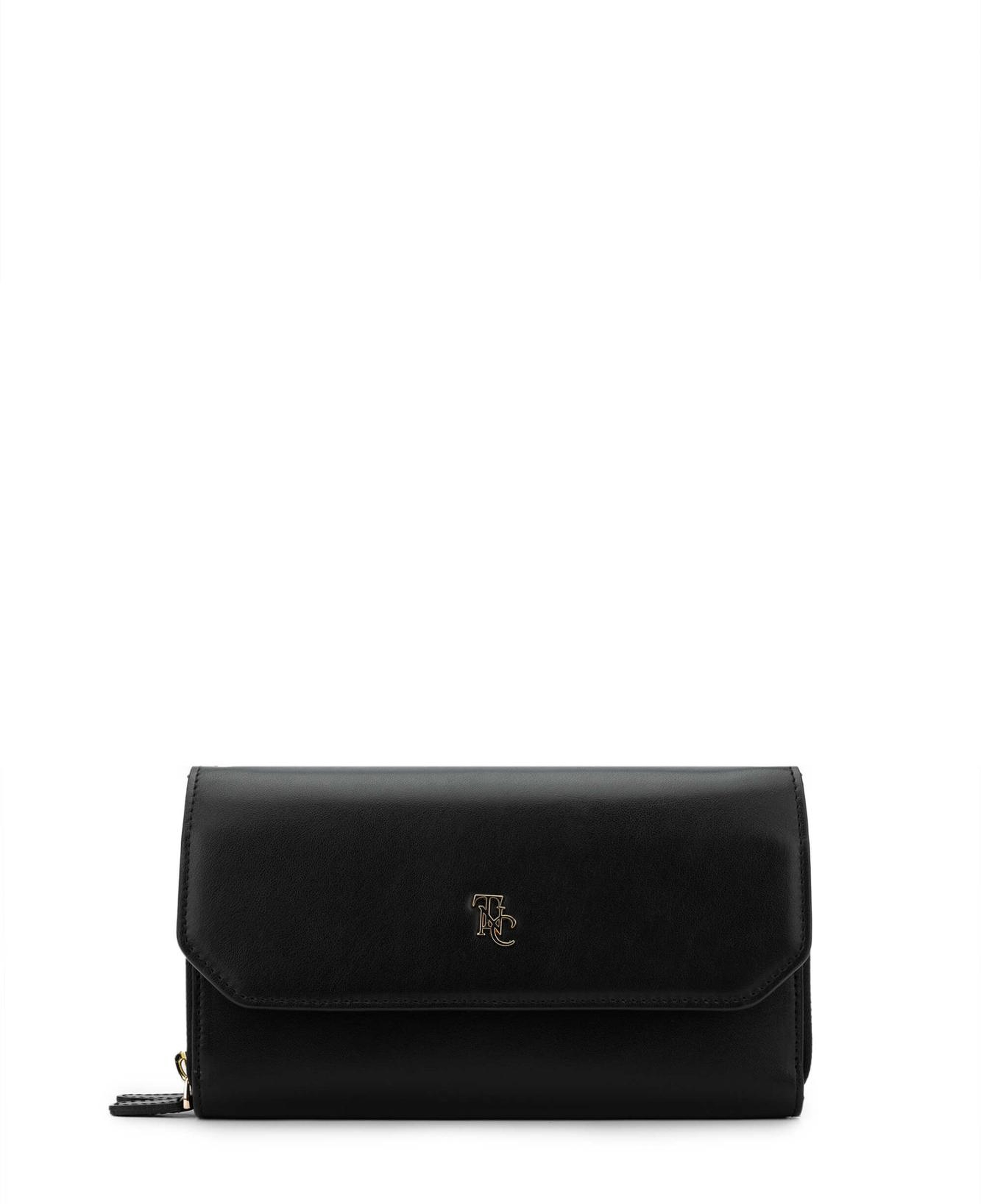 Tamer Tanca Kadın Hakiki Deri Siyah Deri Omuz Çanta