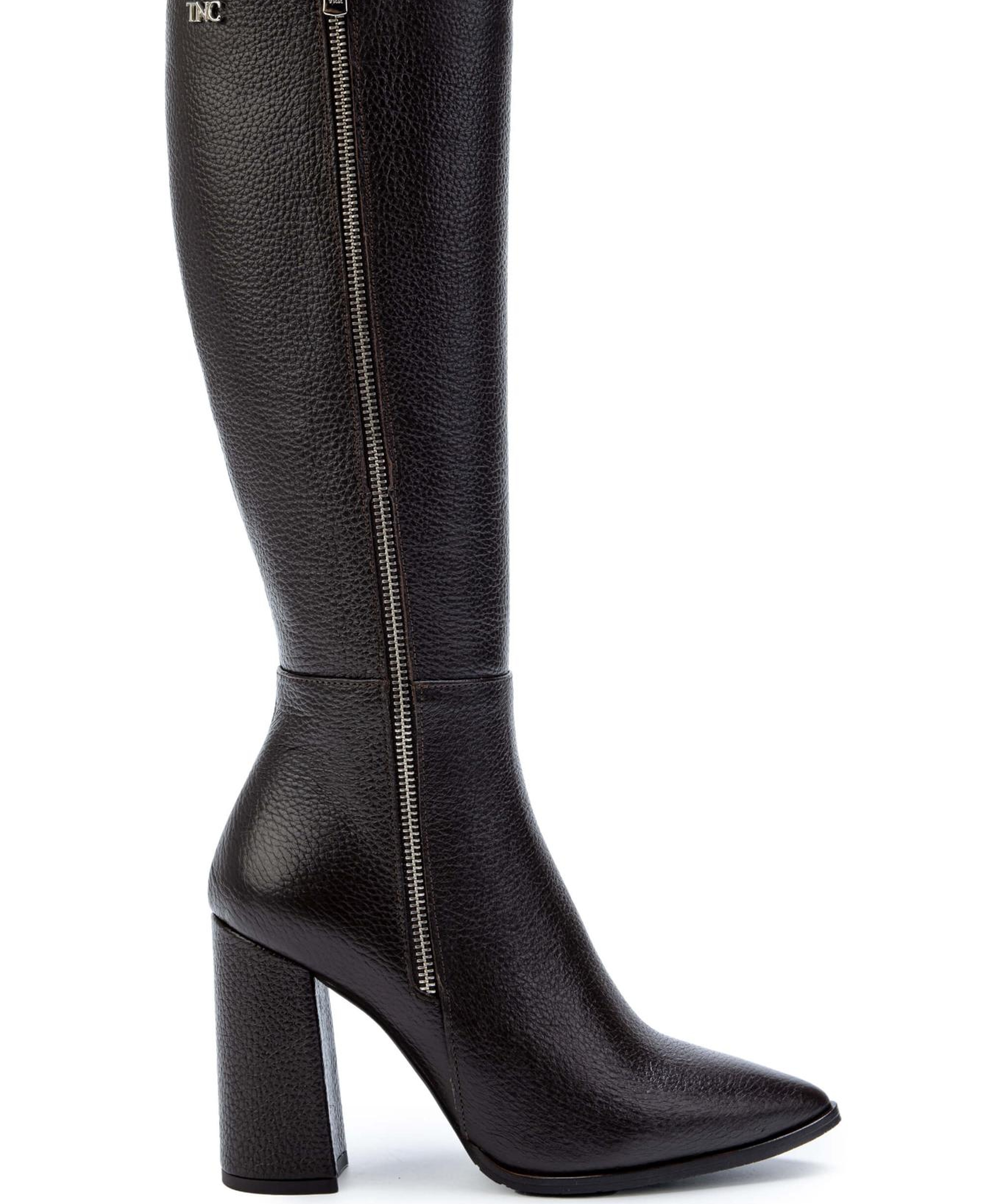 Tamer Tanca Kadın Hakiki Deri Kahverengi Floter Klasik Çizme