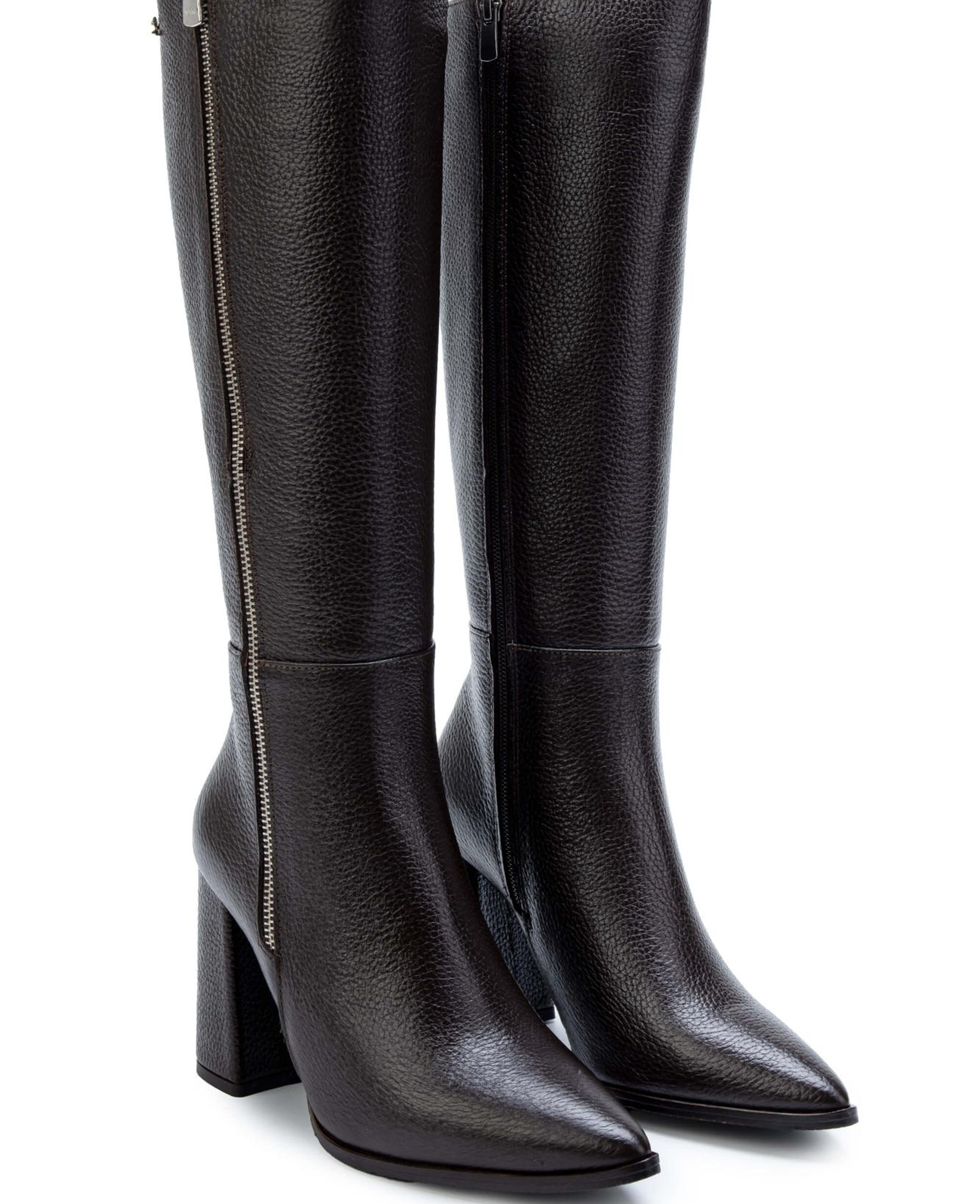 Tamer Tanca Kadın Hakiki Deri Kahverengi Floter Klasik Çizme