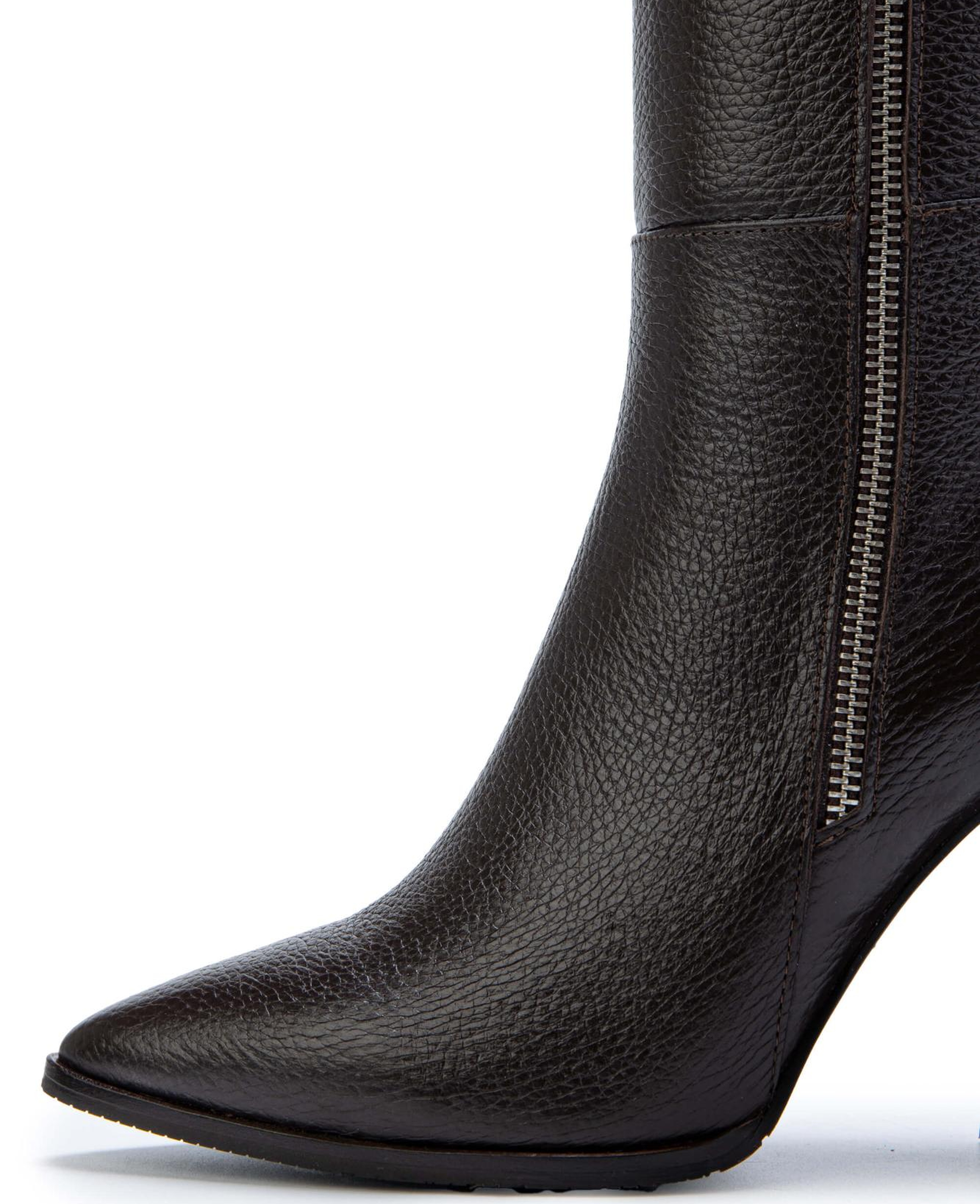 Tamer Tanca Kadın Hakiki Deri Kahverengi Floter Klasik Çizme