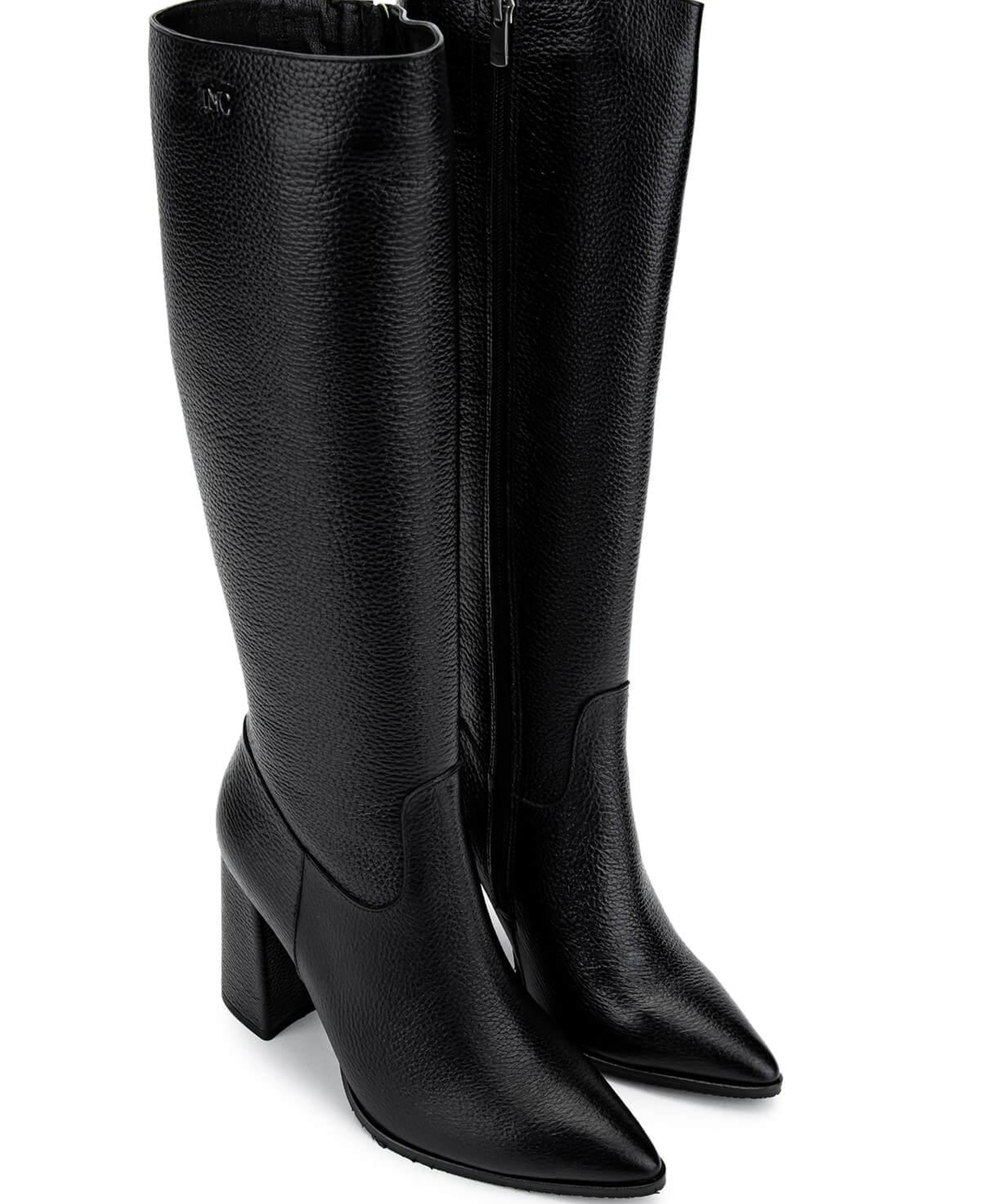 Tamer Tanca Kadın Hakiki Deri Siyah Klasik Çizme