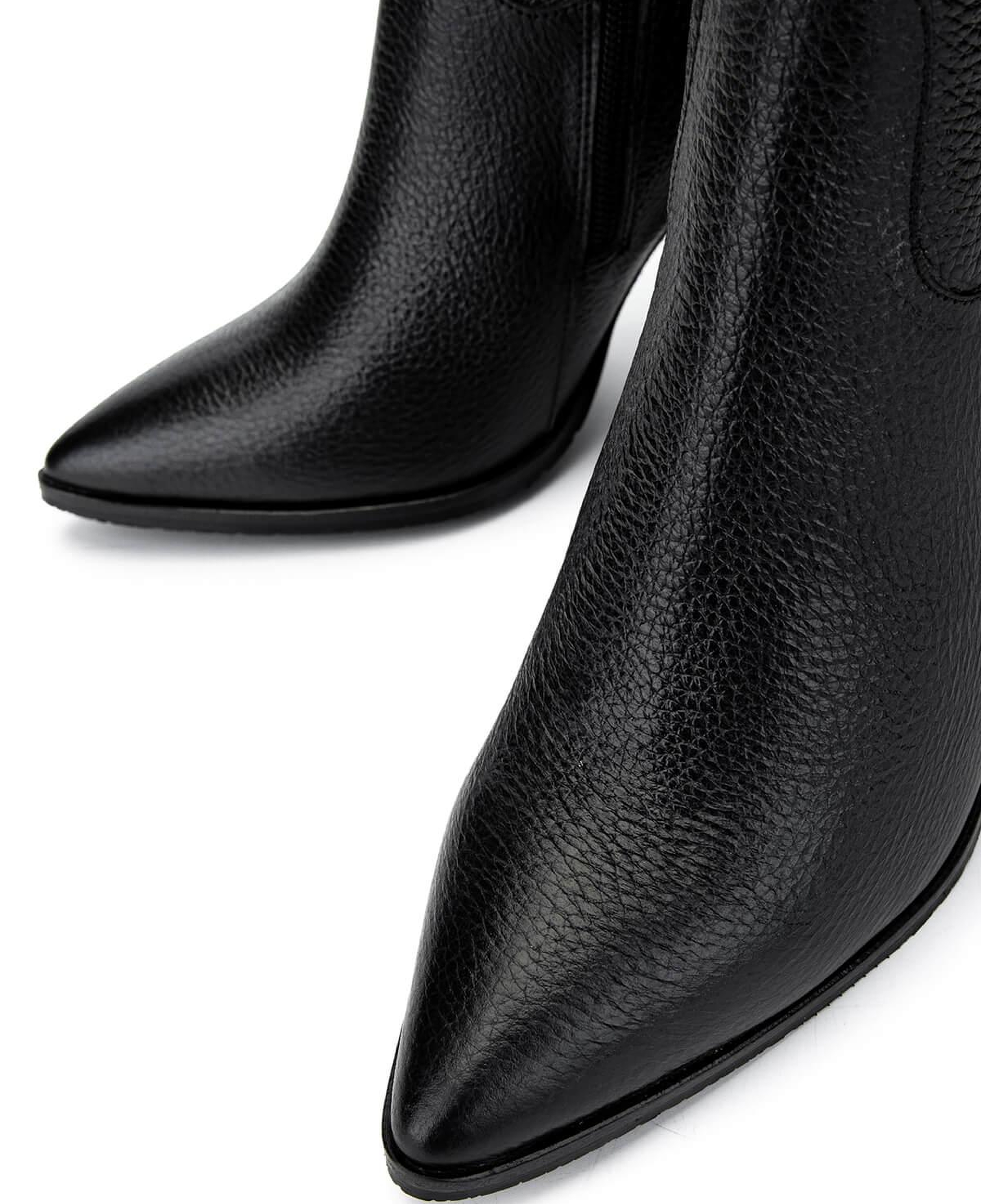 Tamer Tanca Kadın Hakiki Deri Siyah Klasik Çizme