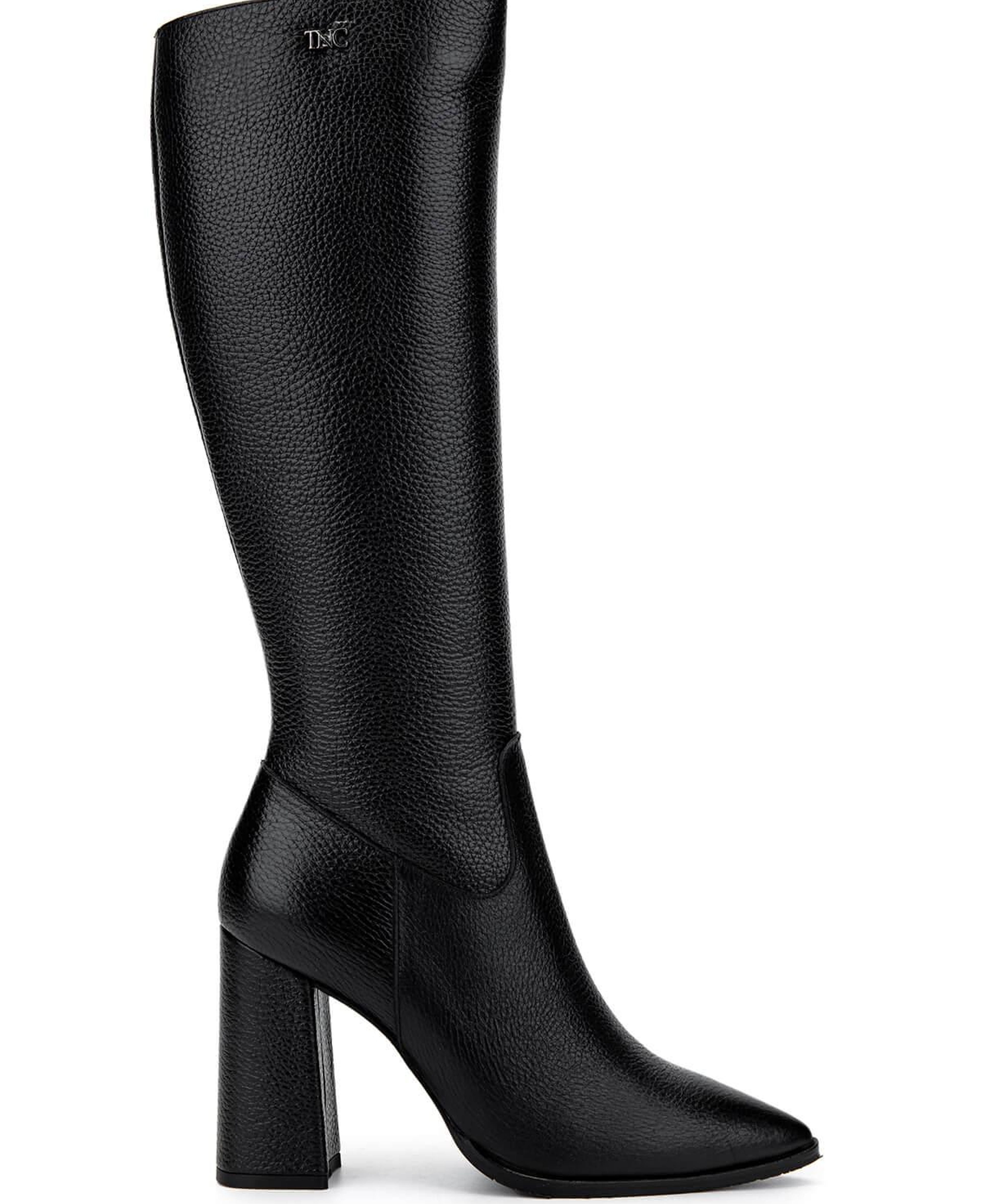 Tamer Tanca Kadın Hakiki Deri Siyah Klasik Çizme