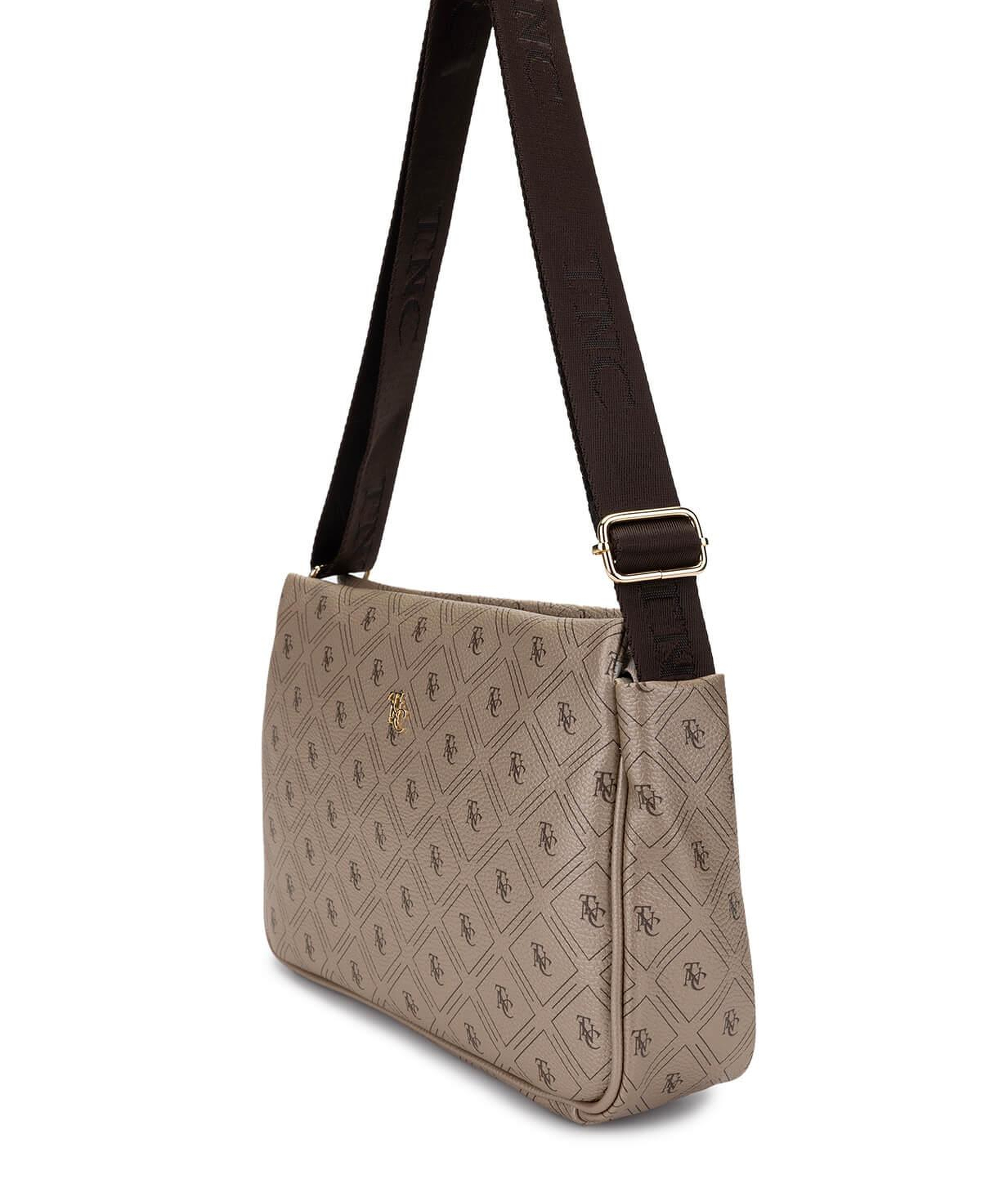 Tamer Tanca Kadın Vegan Altın Desen Omuz Çanta