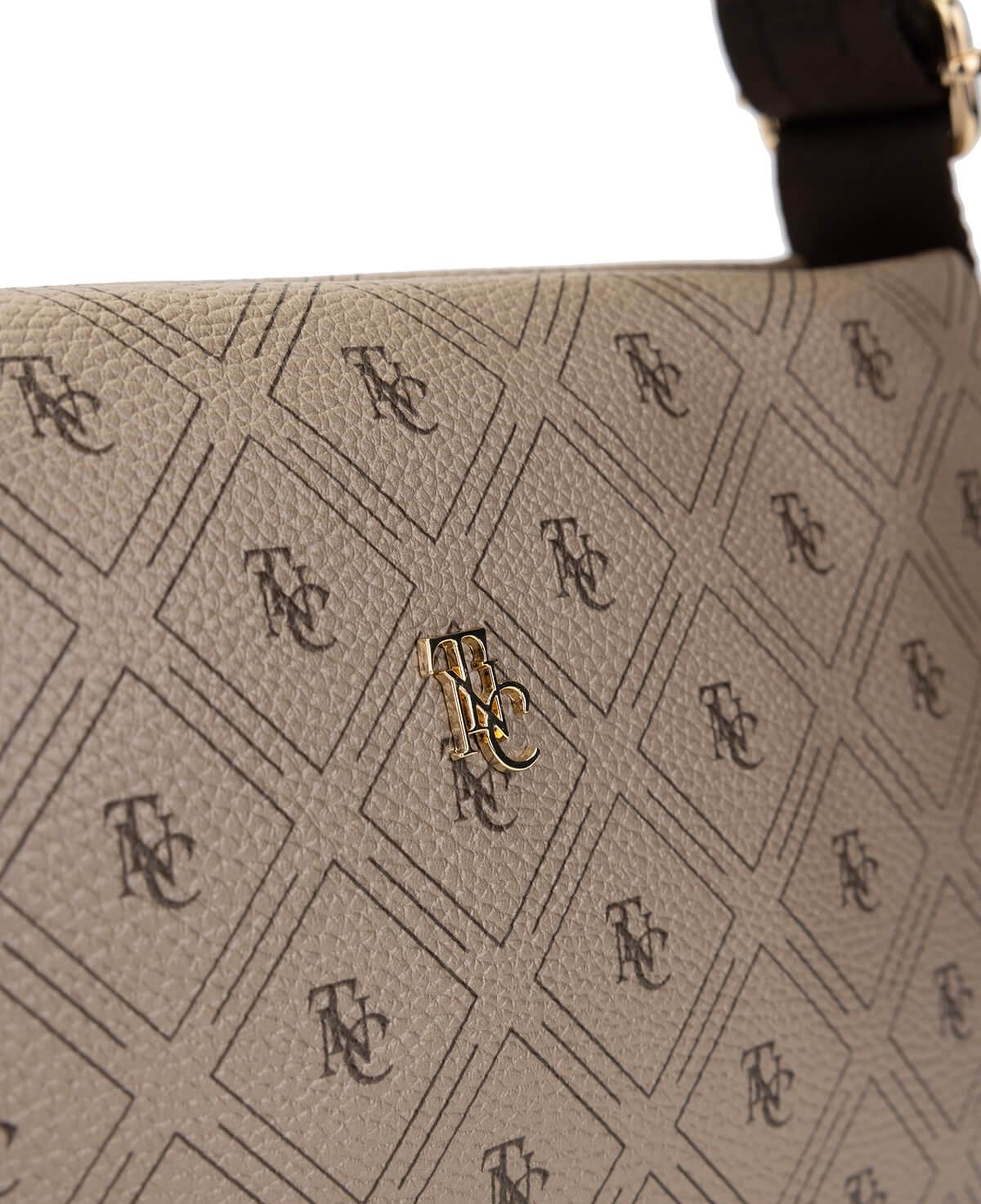 Tamer Tanca Kadın Vegan Altın Desen Omuz Çanta