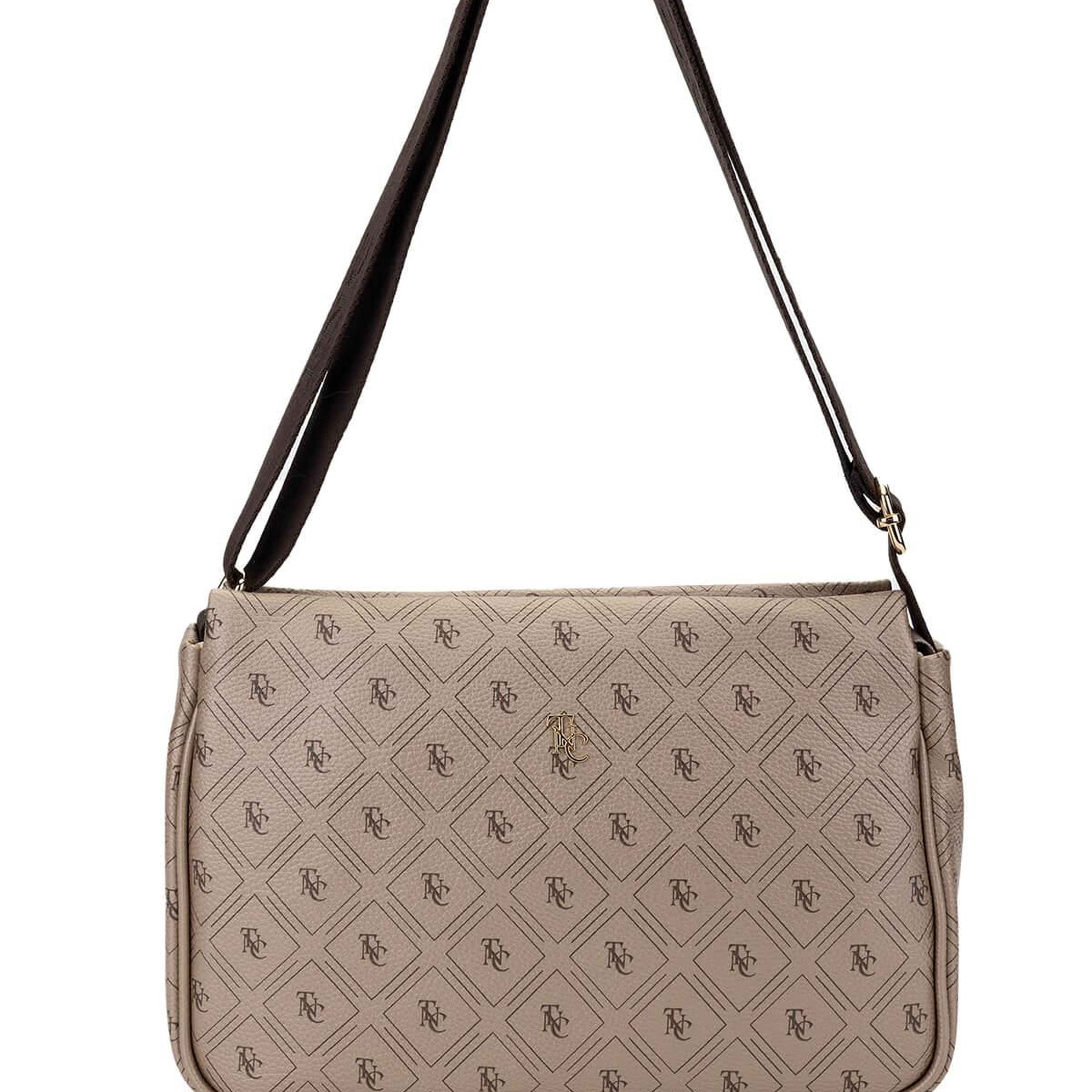 Tamer Tanca Kadın Vegan Altın Desen Omuz Çanta