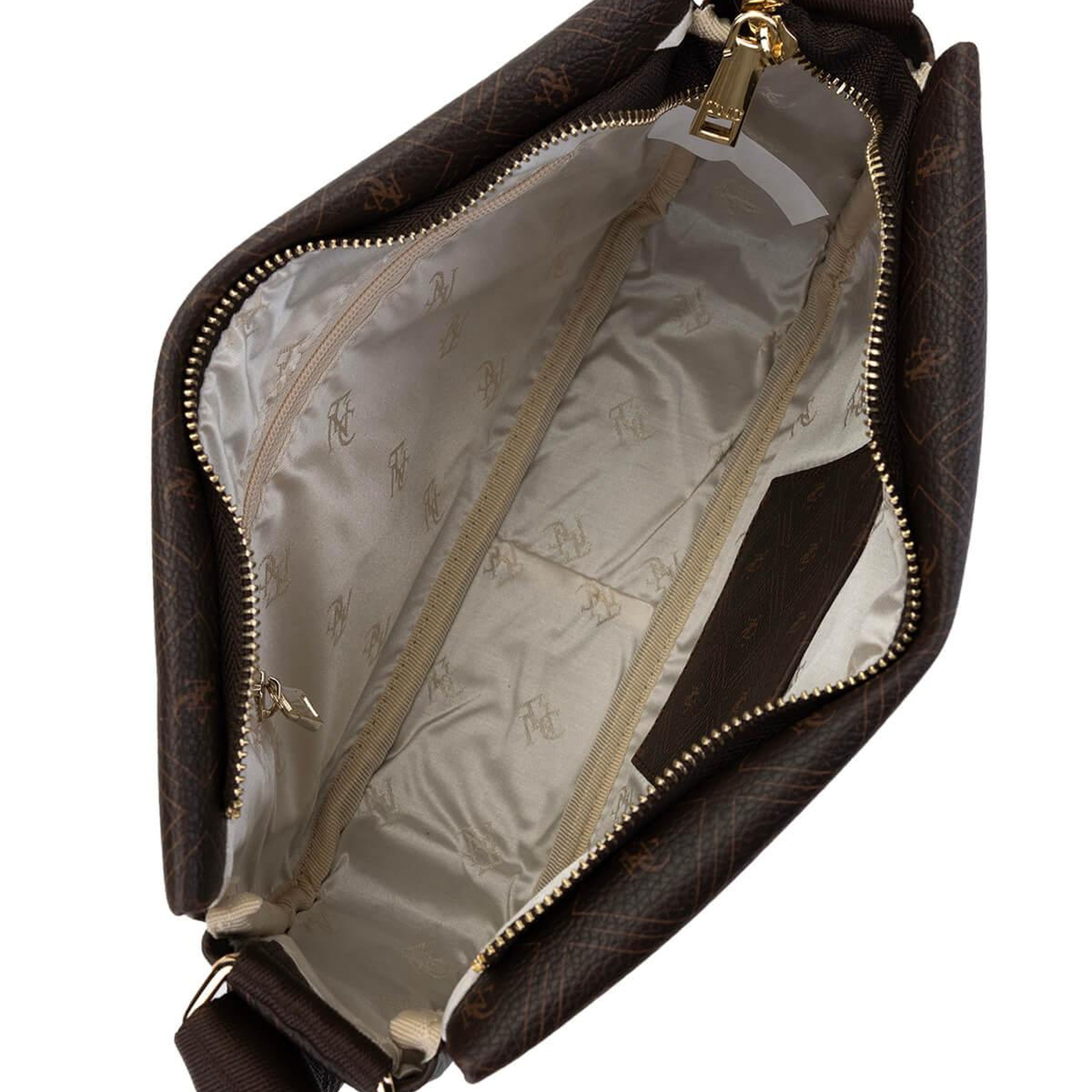 Tamer Tanca Kadın Vegan Kahverengi Desen Omuz Çanta