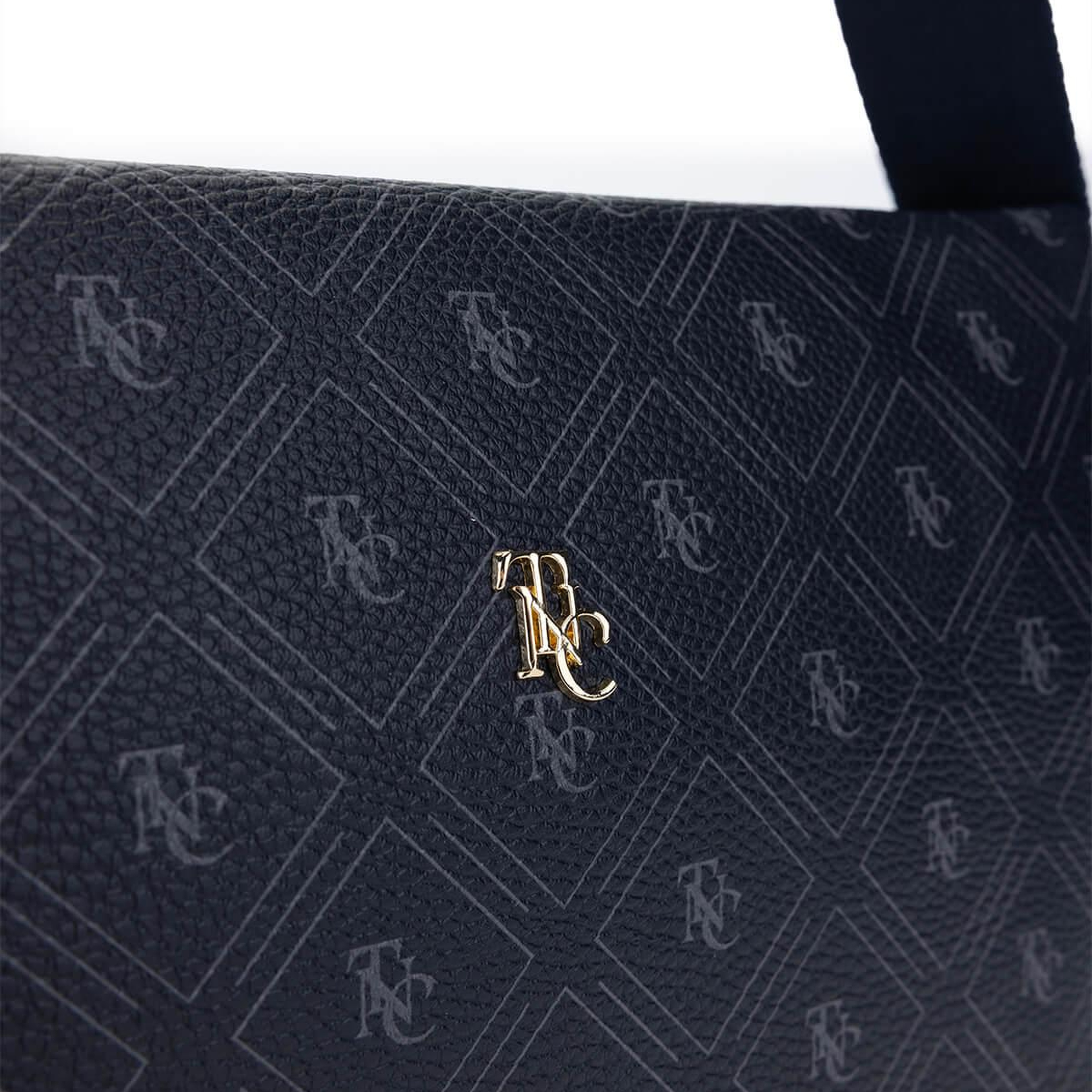 Tamer Tanca Kadın Vegan Lacivert Desen Omuz Çanta