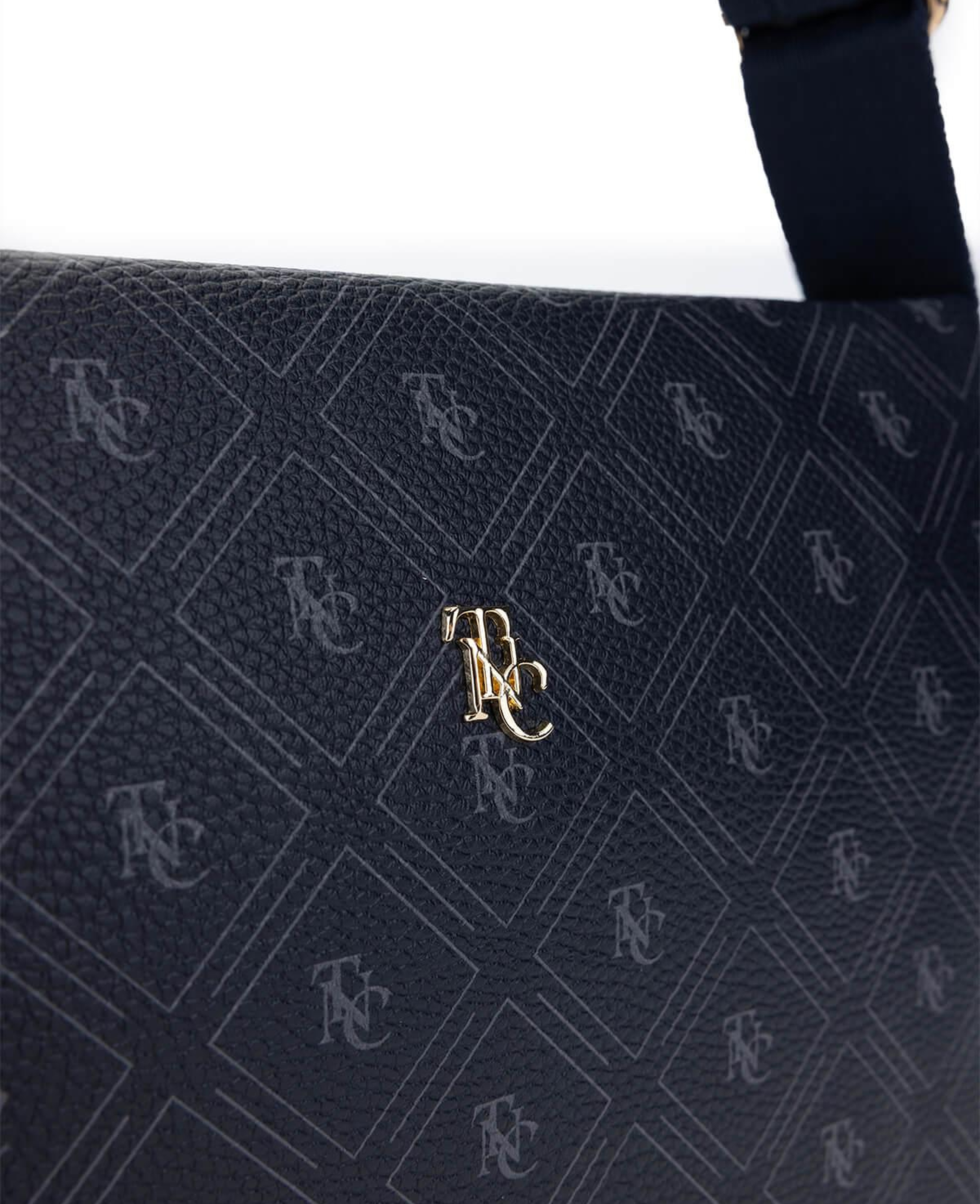 Tamer Tanca Kadın Vegan Lacivert Desen Omuz Çanta