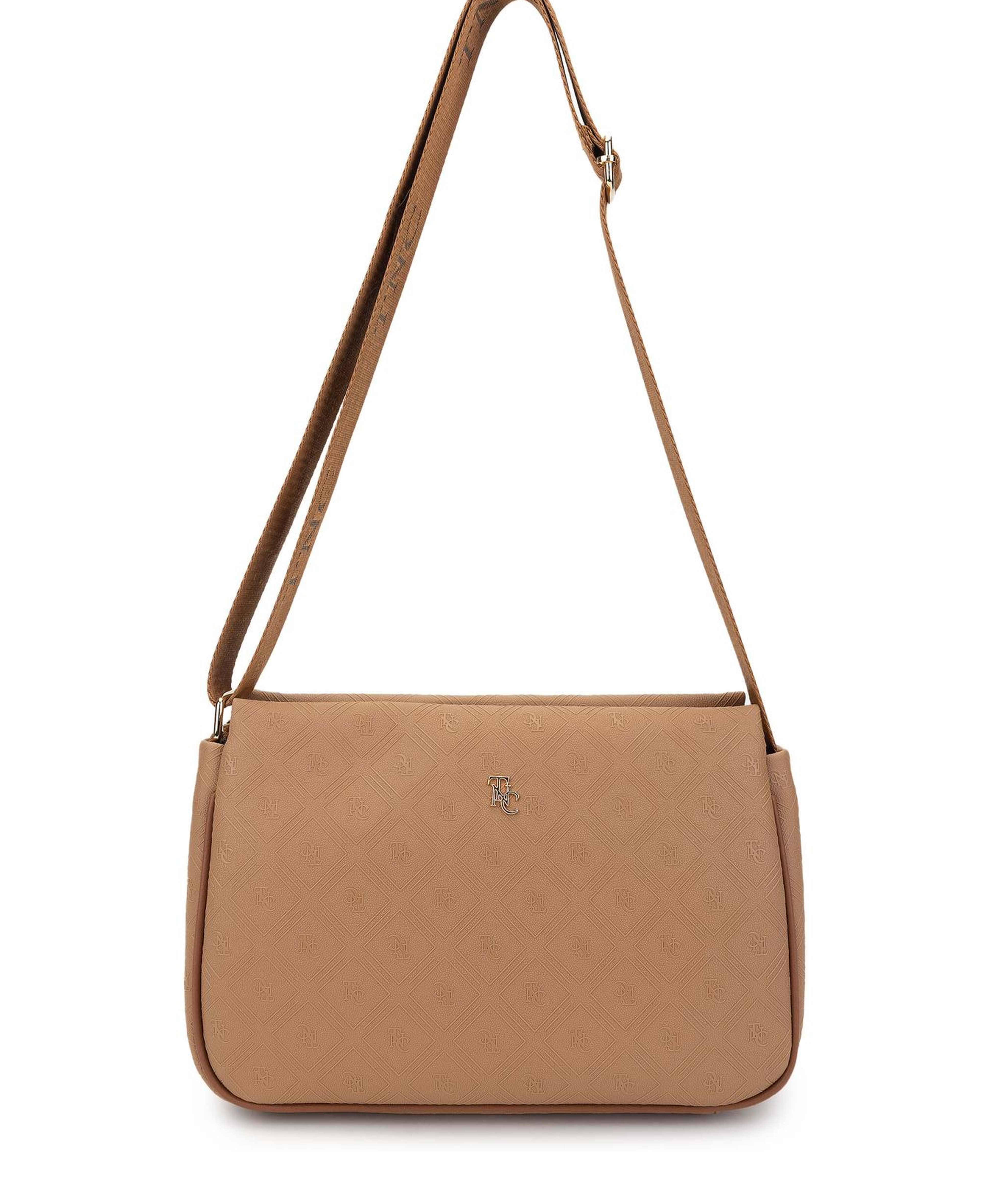 Tamer Tanca Kadın Vegan Bej Postacı Çanta