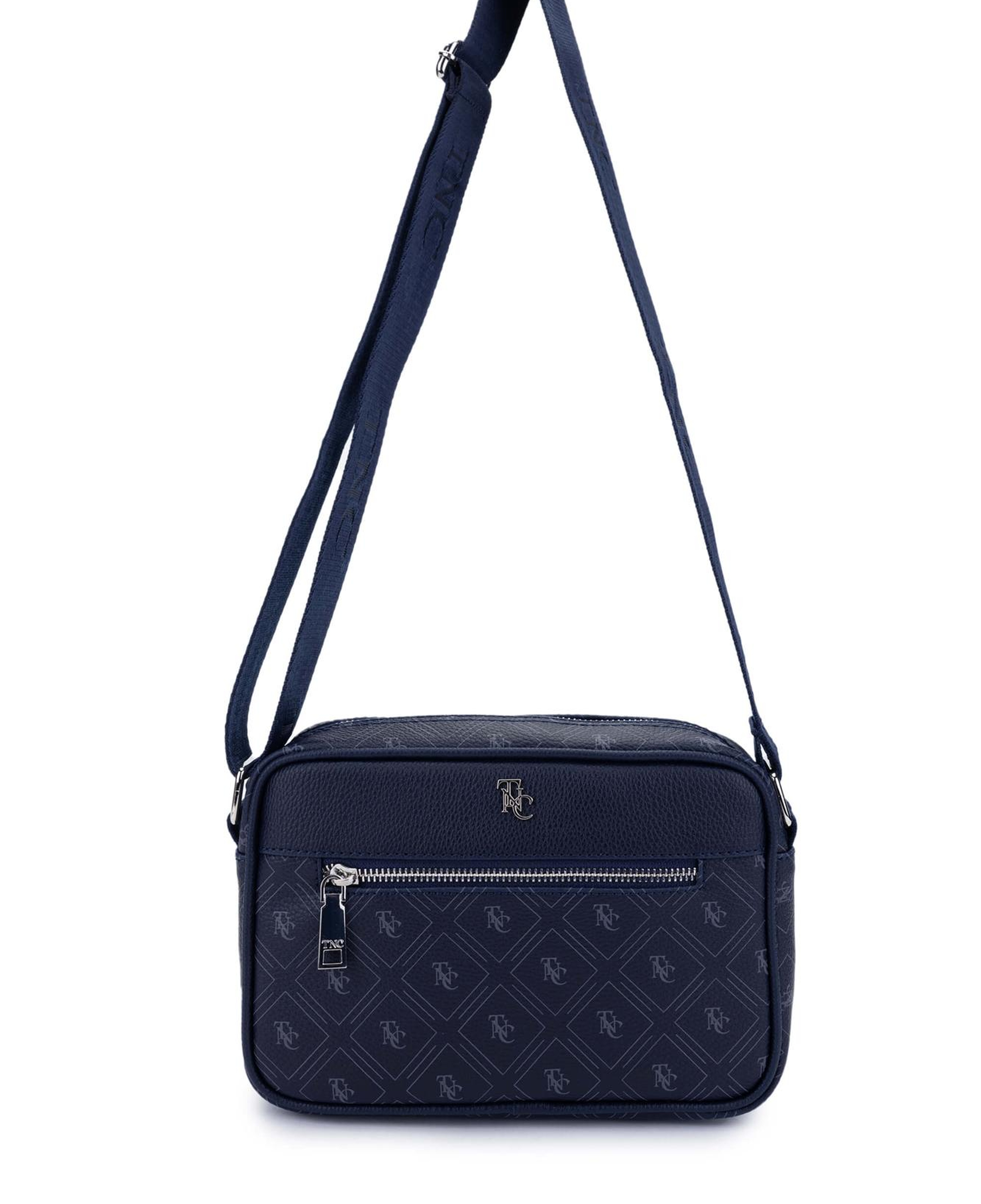 Tamer Tanca Kadın Vegan Lacivert Postacı Çanta