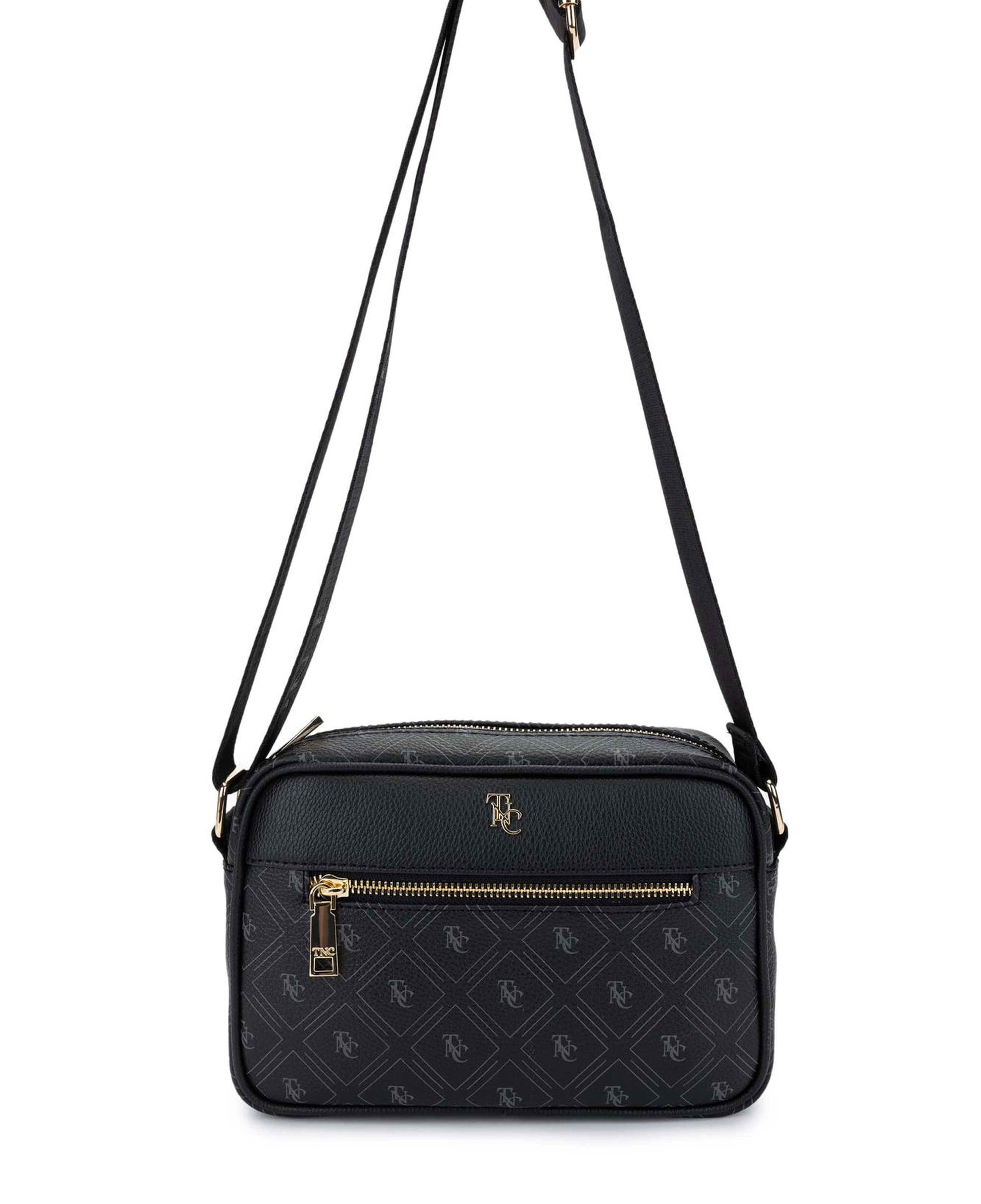 Tamer Tanca Kadın Vegan Siyah Postacı Çanta