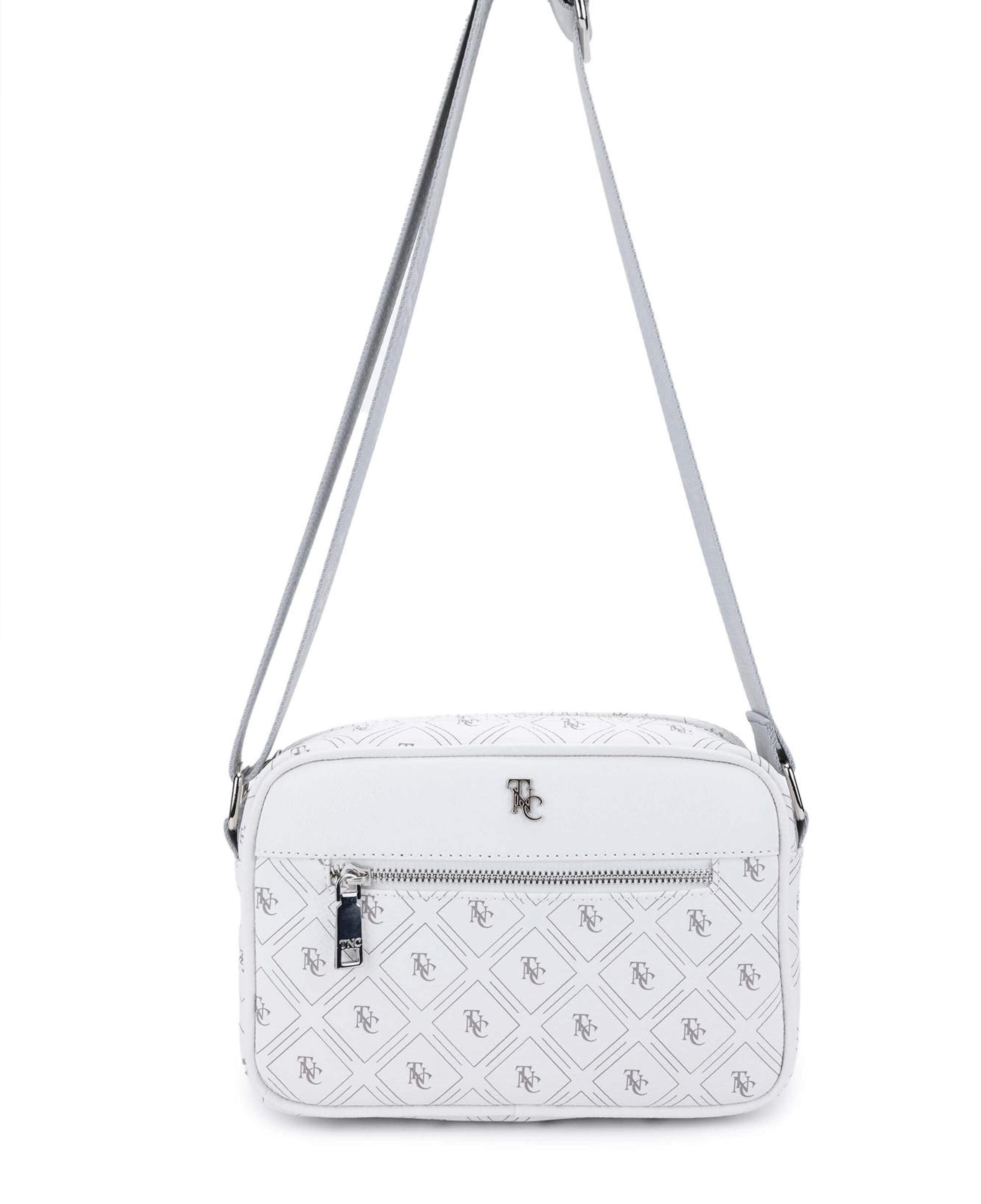 Tamer Tanca Kadın Vegan Beyaz Postacı Çanta