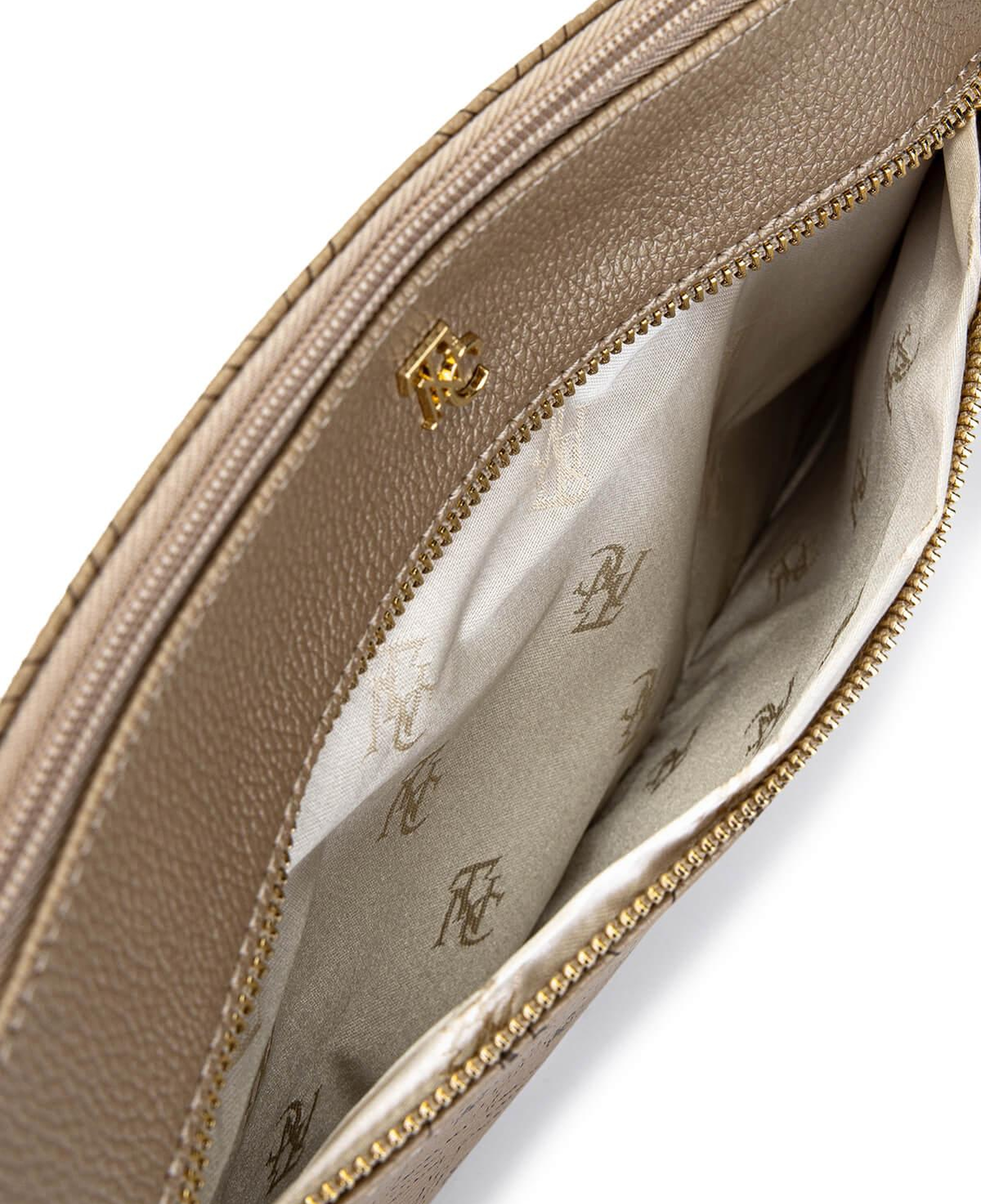 Tamer Tanca Kadın Suni Deri Altın Desen Clutch Çanta