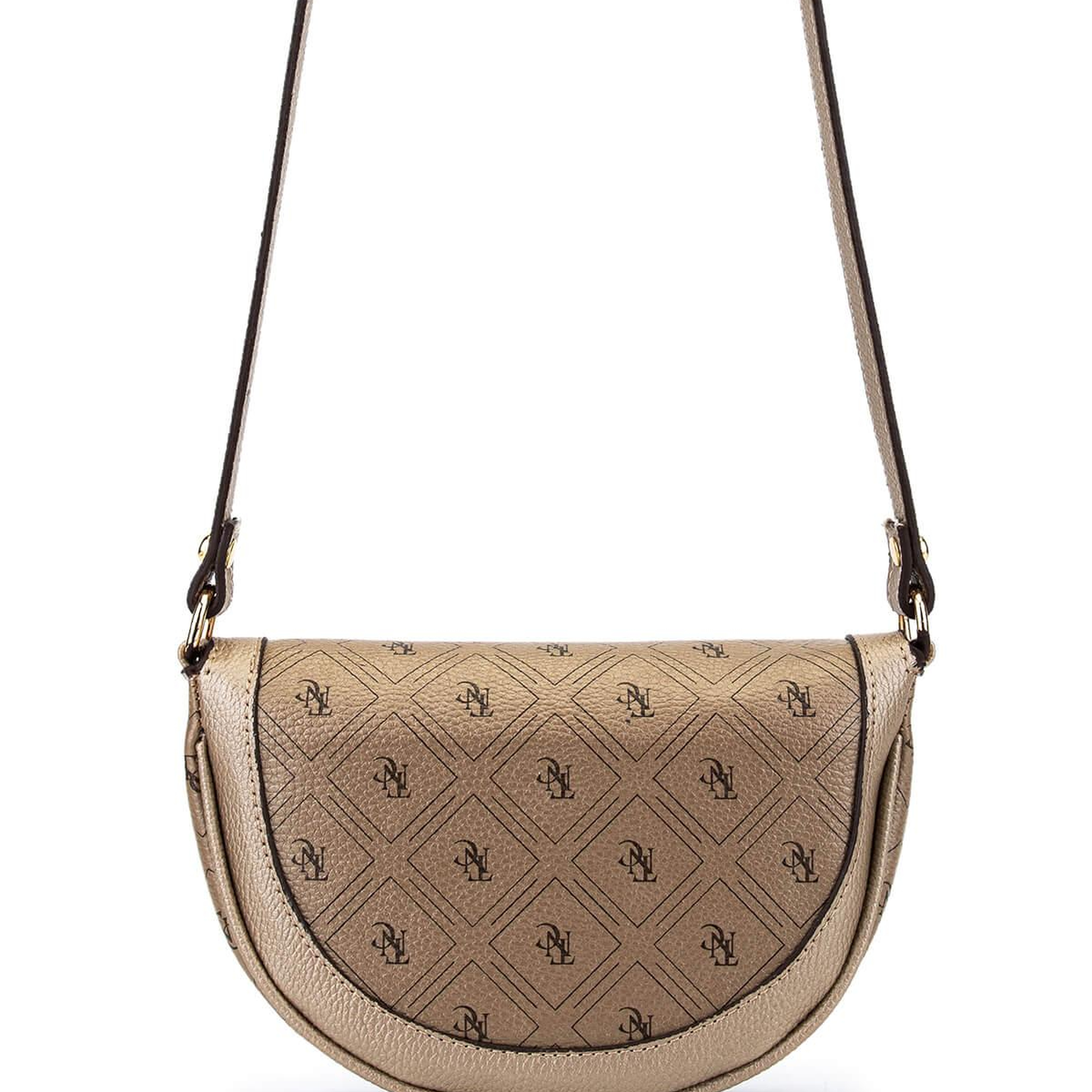 Tamer Tanca Kadın Suni Deri Altın Desen Postacı Çanta