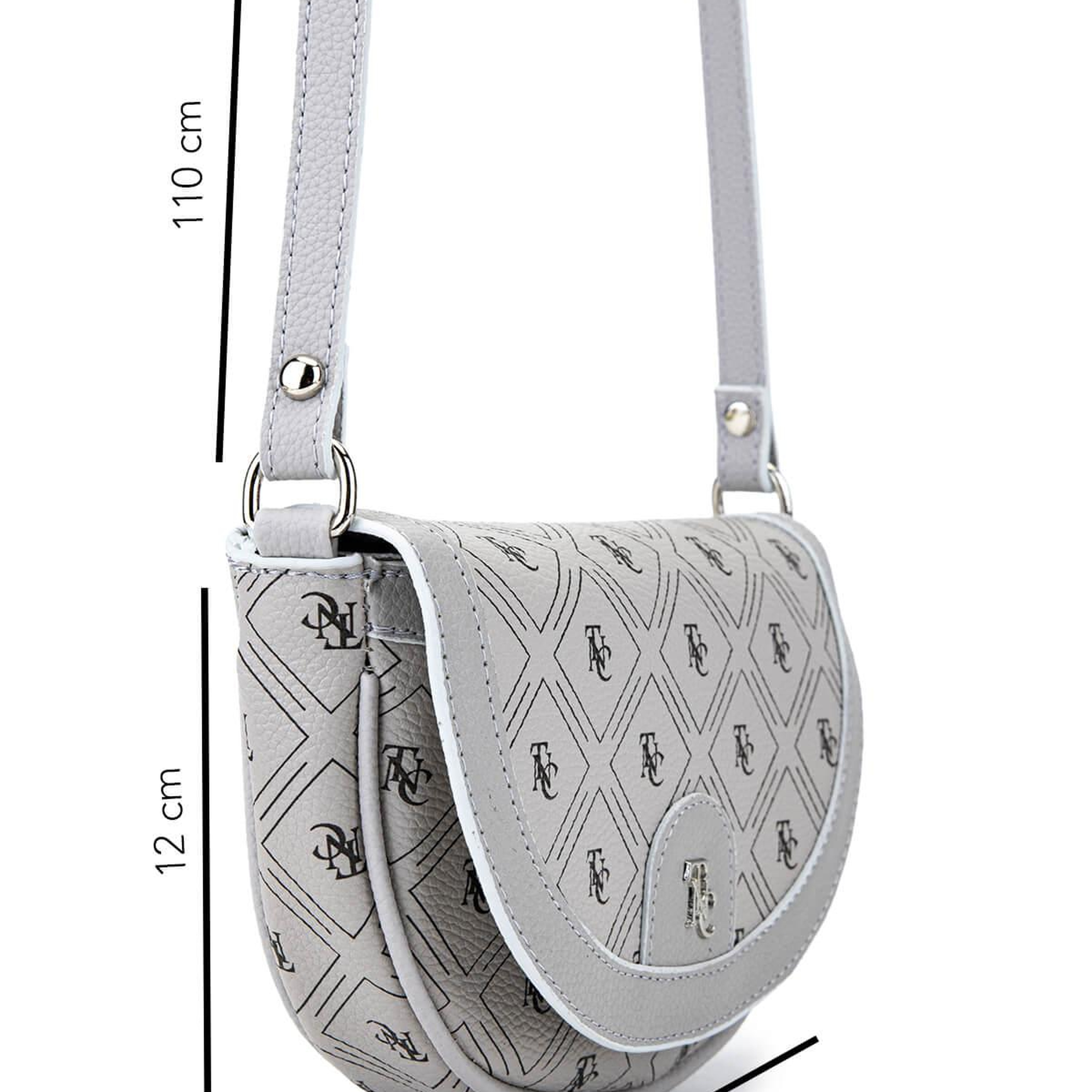 Tamer Tanca Kadın Suni Deri Gri Postacı Çanta