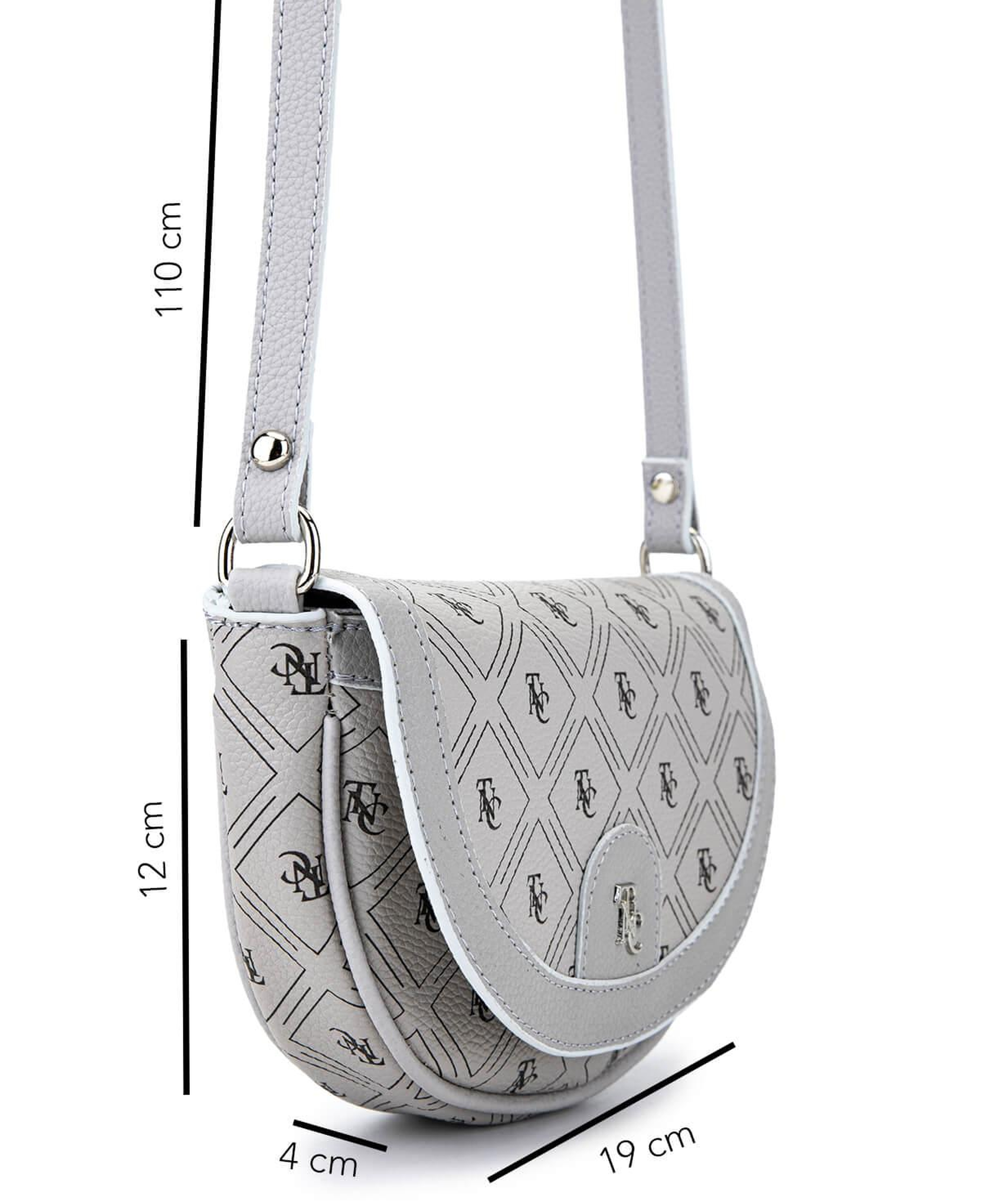 Tamer Tanca Kadın Suni Deri Gri Postacı Çanta