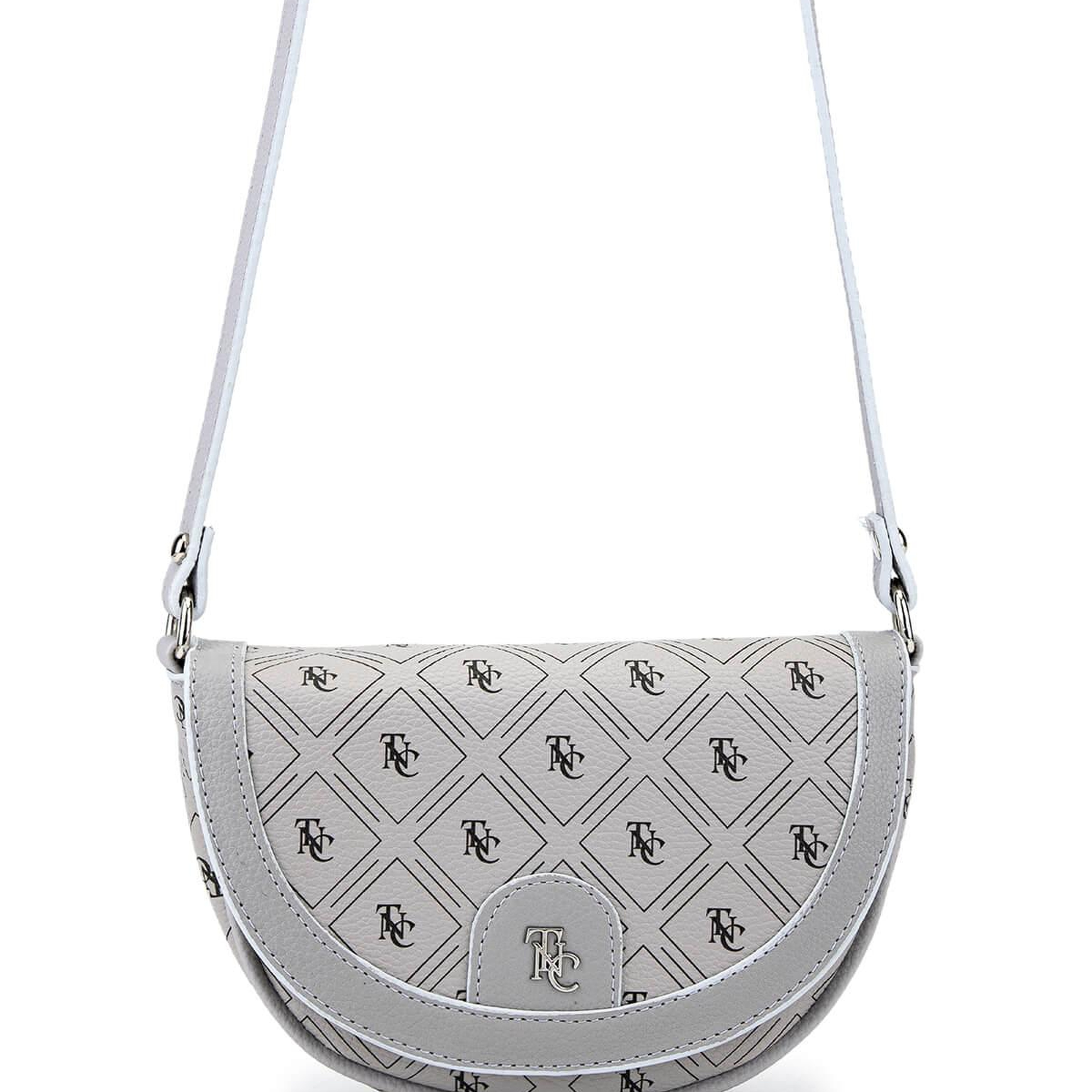 Tamer Tanca Kadın Suni Deri Gri Postacı Çanta