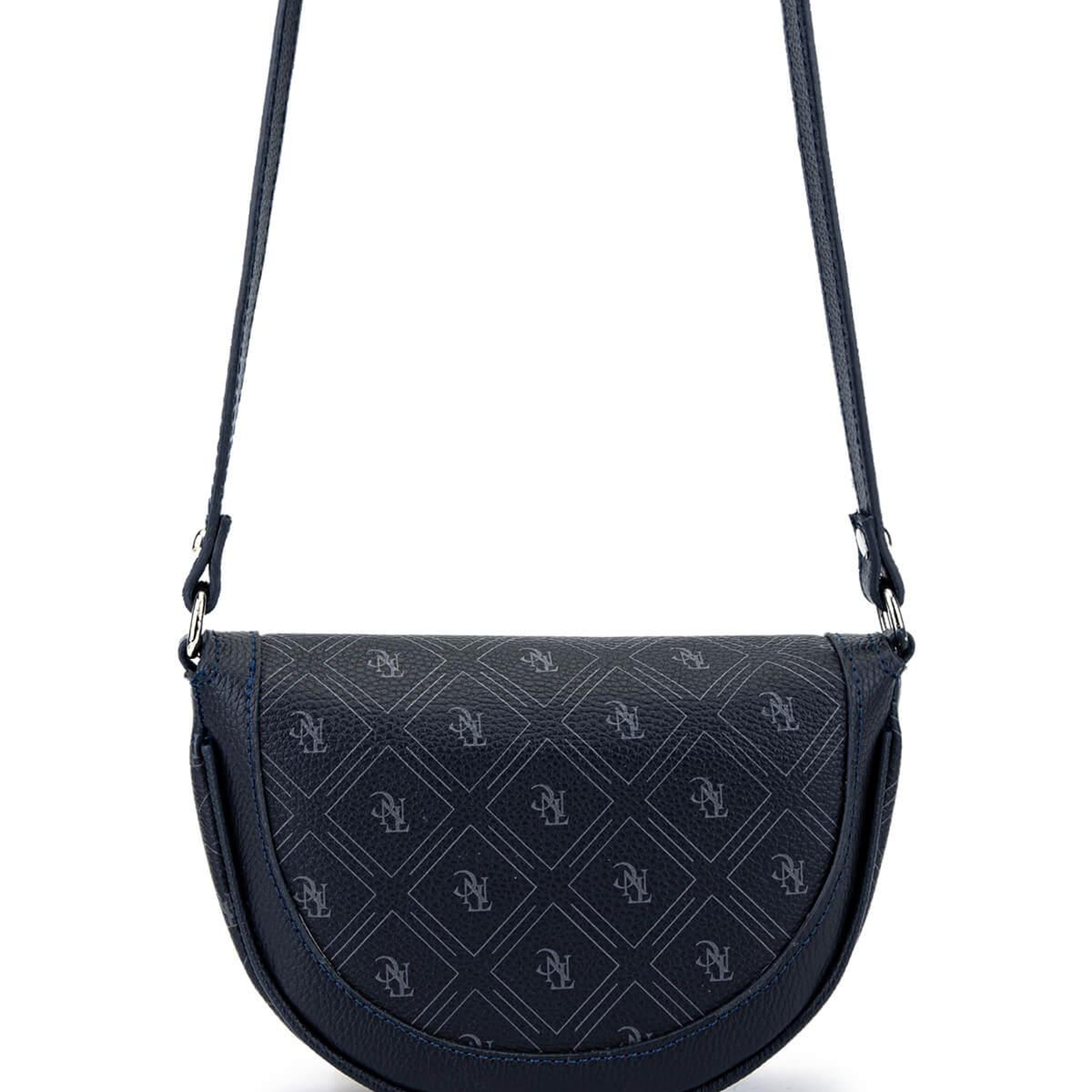 Tamer Tanca Kadın Suni Deri Lacivert Desen Postacı Çanta