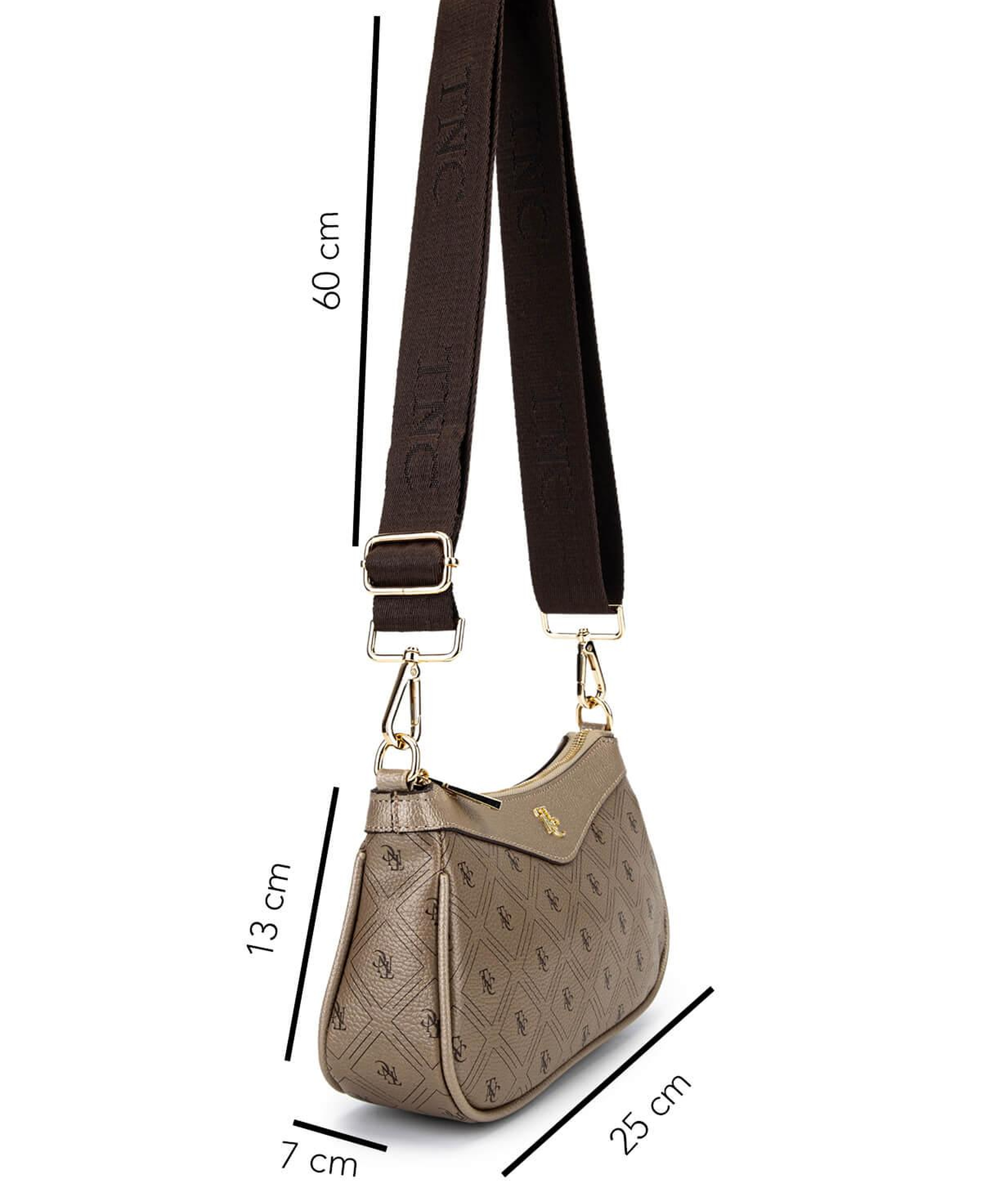 Tamer Tanca Kadın Suni Deri Altın Desen Postacı Çanta