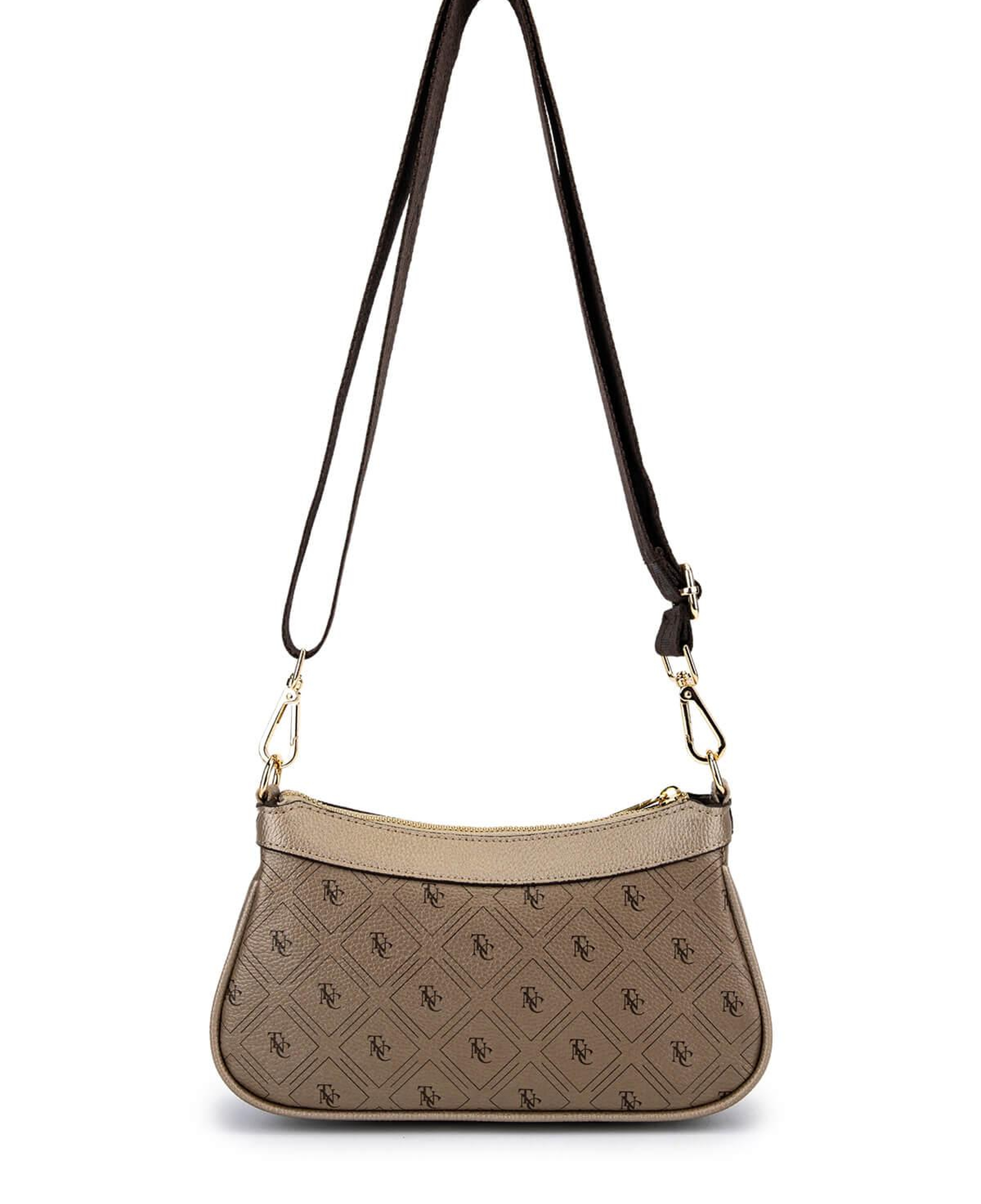 Tamer Tanca Kadın Suni Deri Altın Desen Postacı Çanta