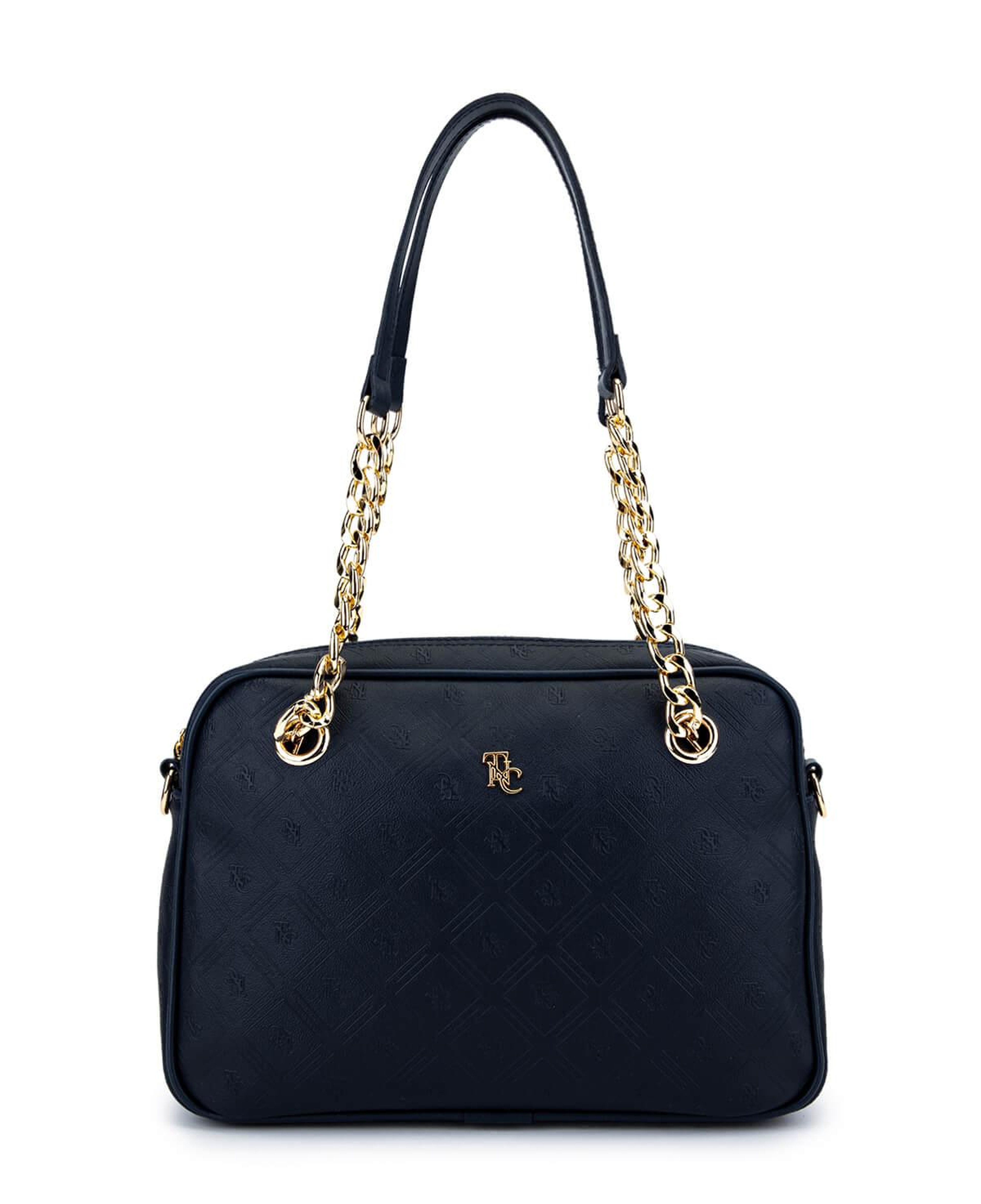 Tamer Tanca Kadın Suni Deri Lacivert Postacı Çanta