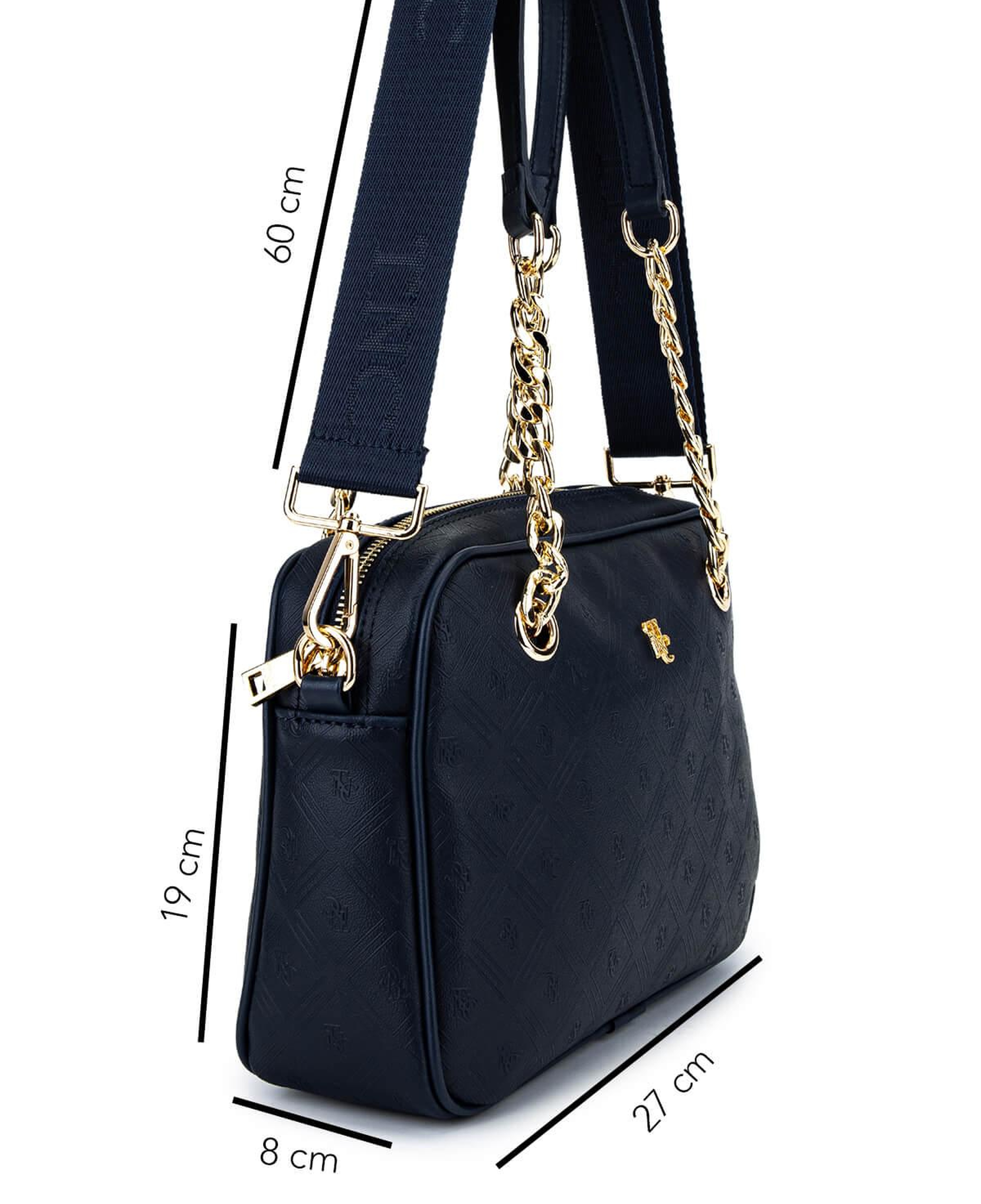 Tamer Tanca Kadın Suni Deri Lacivert Postacı Çanta