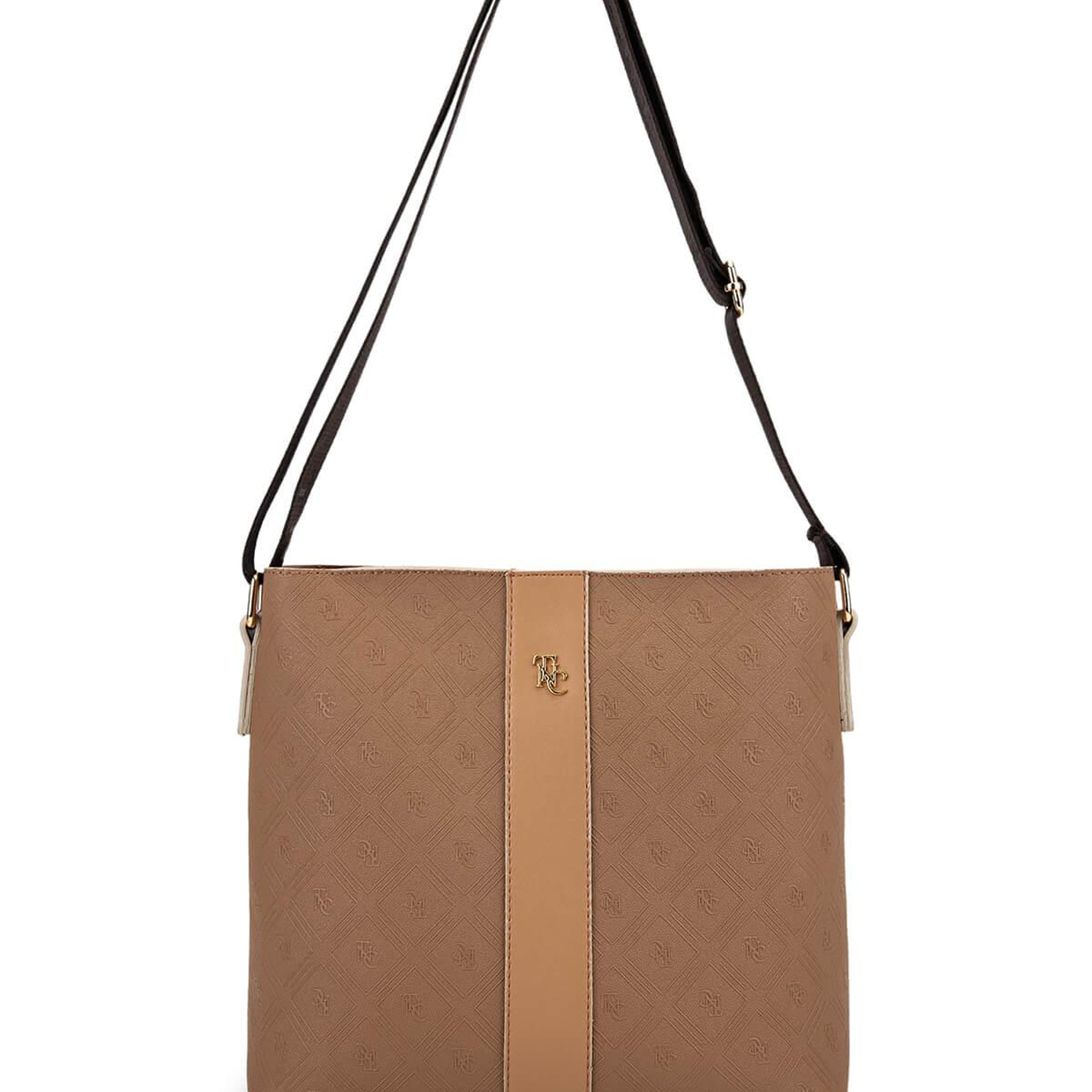 Tamer Tanca Kadın Suni Deri Vizon/Taba Postacı Çanta