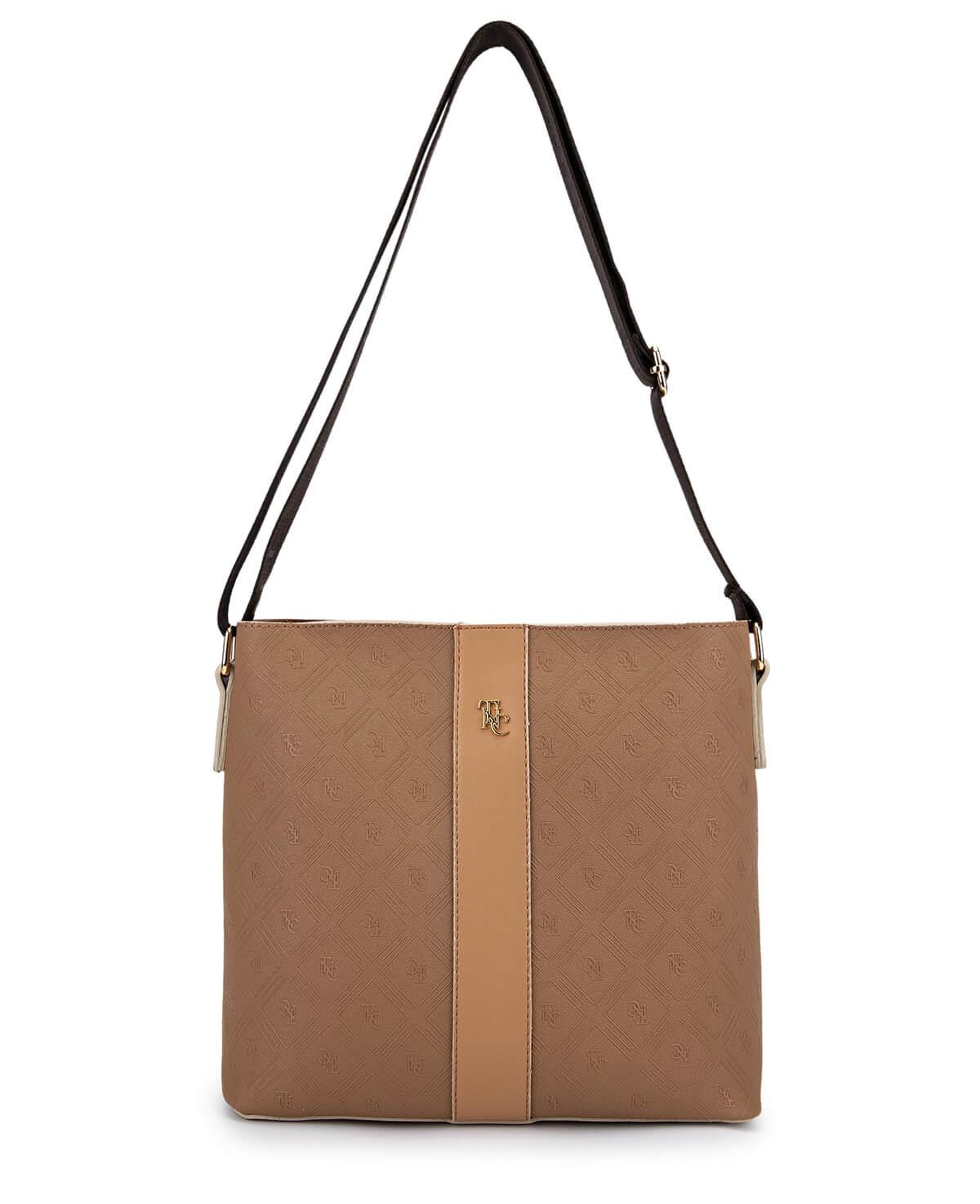 Tamer Tanca Kadın Suni Deri Vizon/Taba Postacı Çanta