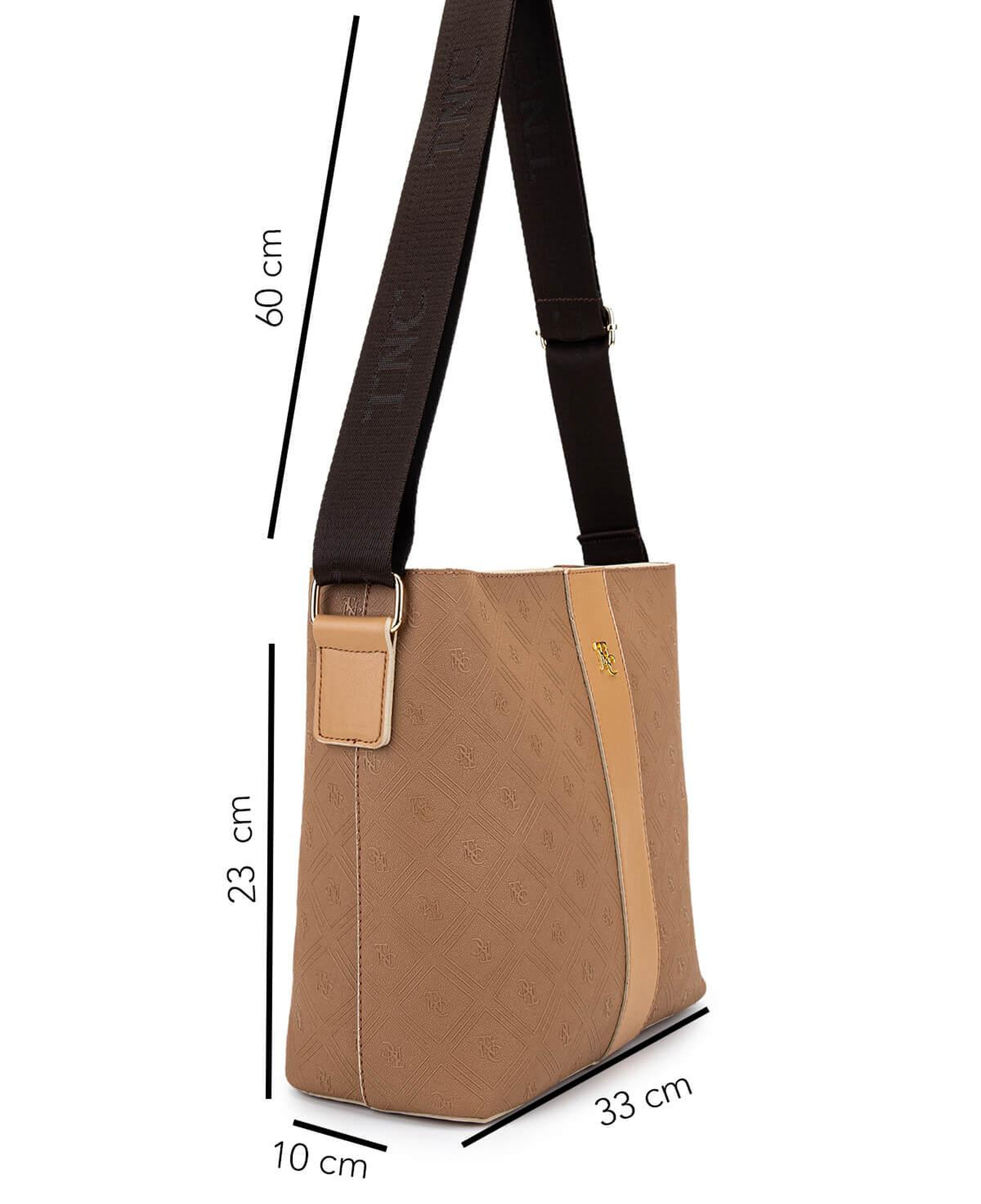 Tamer Tanca Kadın Suni Deri Vizon/Taba Postacı Çanta