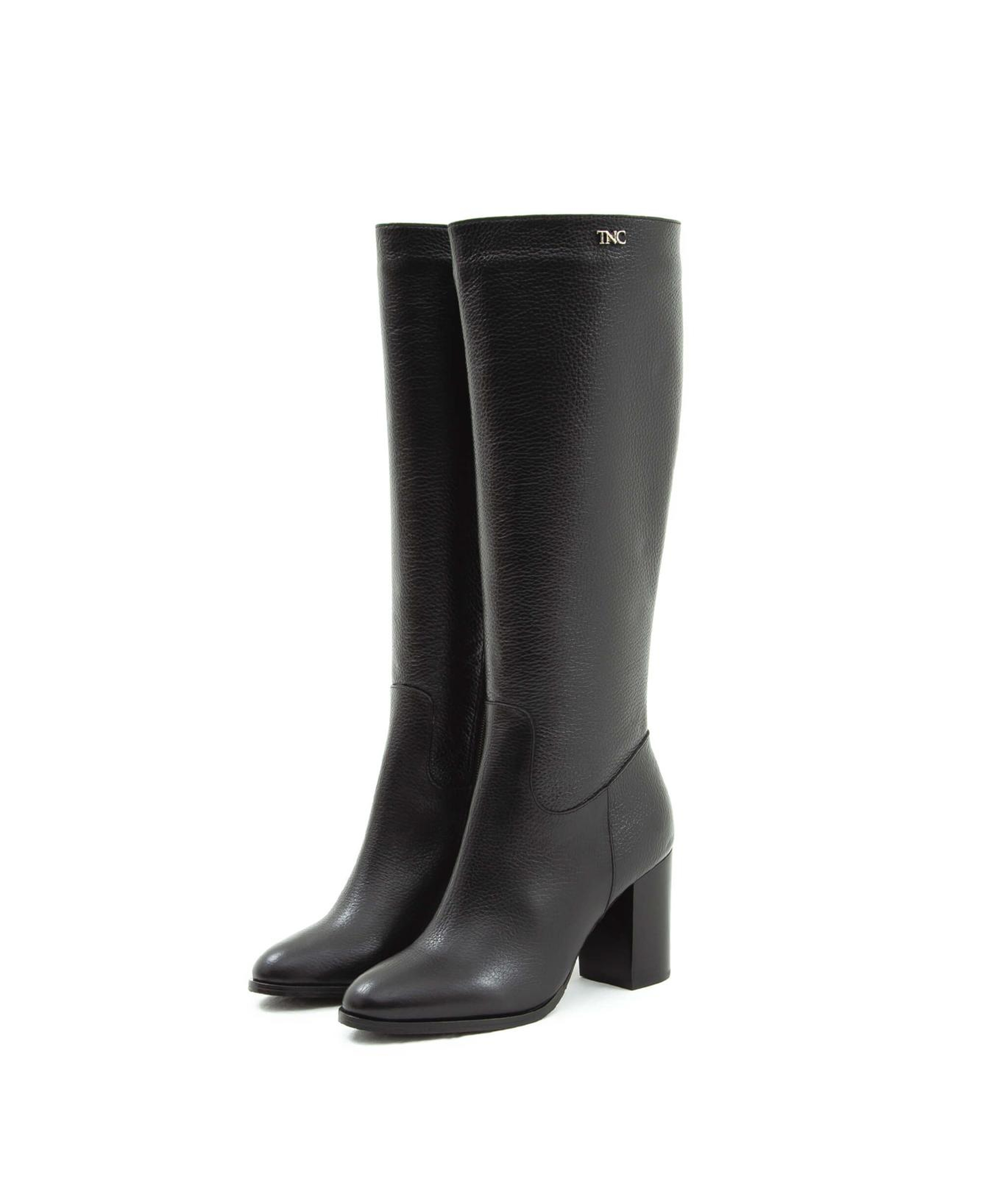 Tamer Tanca Kadın Hakiki Deri Siyah Floter Klasik Çizme